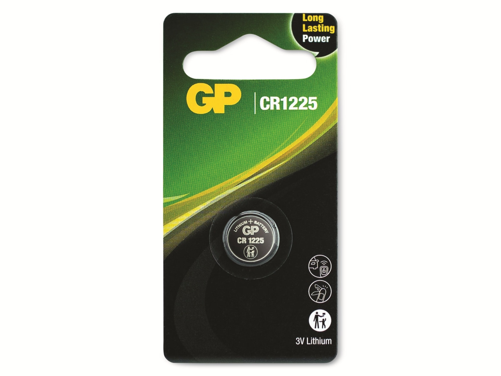 GP Lithium-Knopfzelle CR1225, 3V