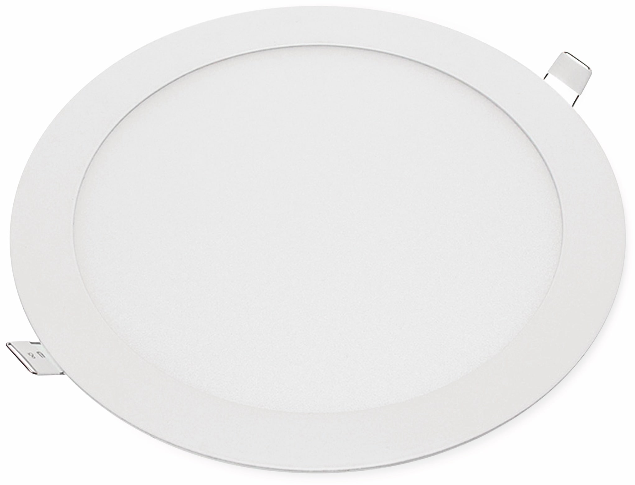 OPTONICA LED-Einbauleuchte 2608 18 W, 1500 lm, 6000K, rund, 95 RA, weiß