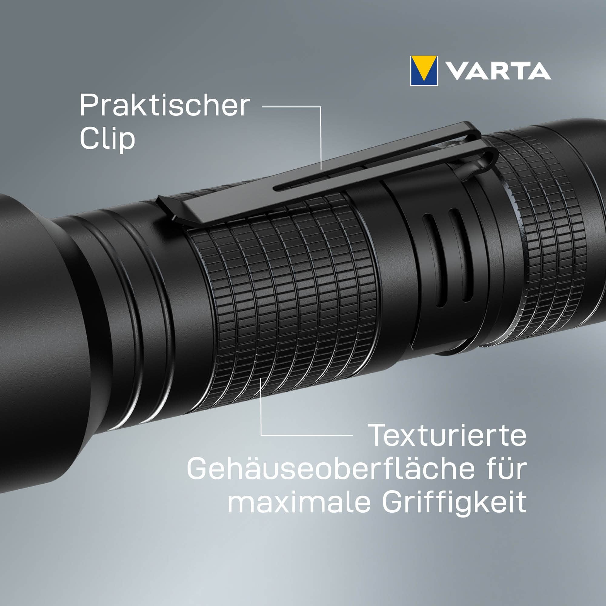 VARTA LED-Taschenlampe Aluminium Light Pro F30, 400 lm, Batteriebetrieb 