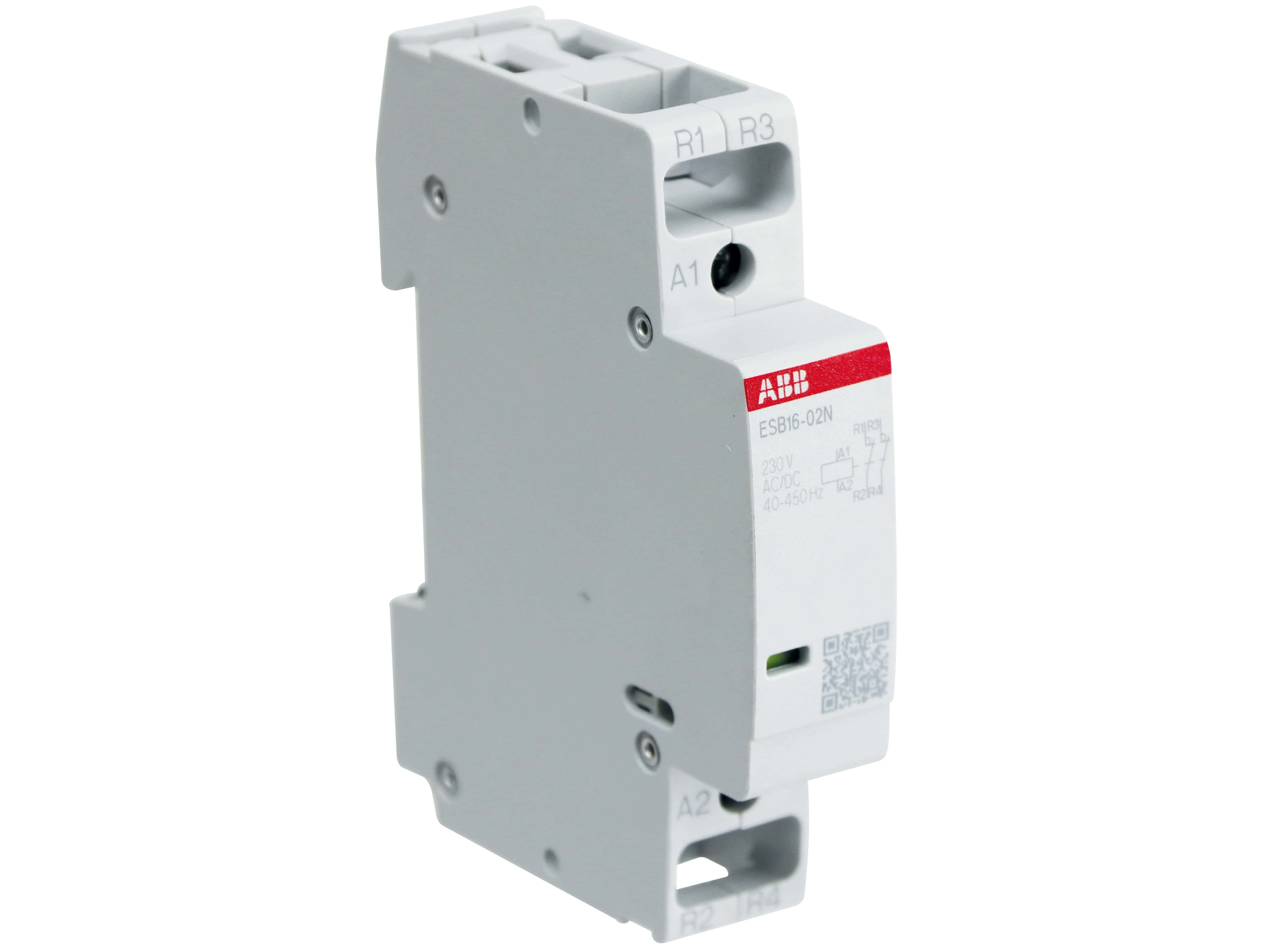 ABB Installationsschütz ESB16-02N-06, 16 A, 0S/2Ö, 230 V