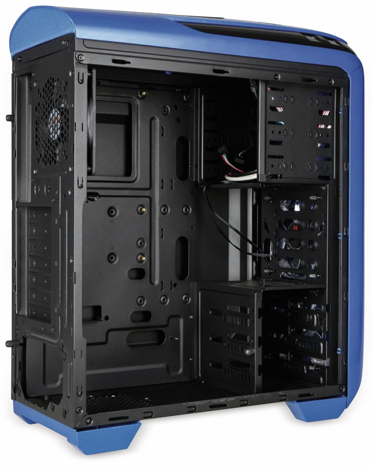 Kolink PC-Gehäuse Aviator, Midi-Tower, schwarz/blau