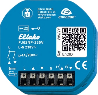 ELTAKO Funk Jalousie- und Rollladenaktor FJ62NP, 230 V