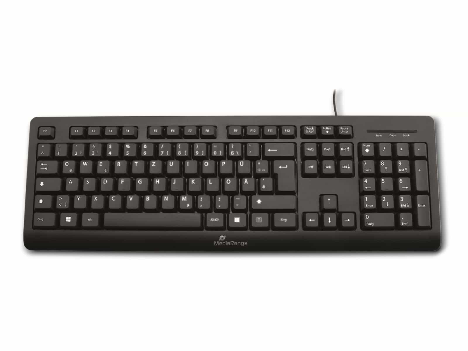 MEDIARANGE USB-Tastatur MROS109, QWERTZ, schwarz