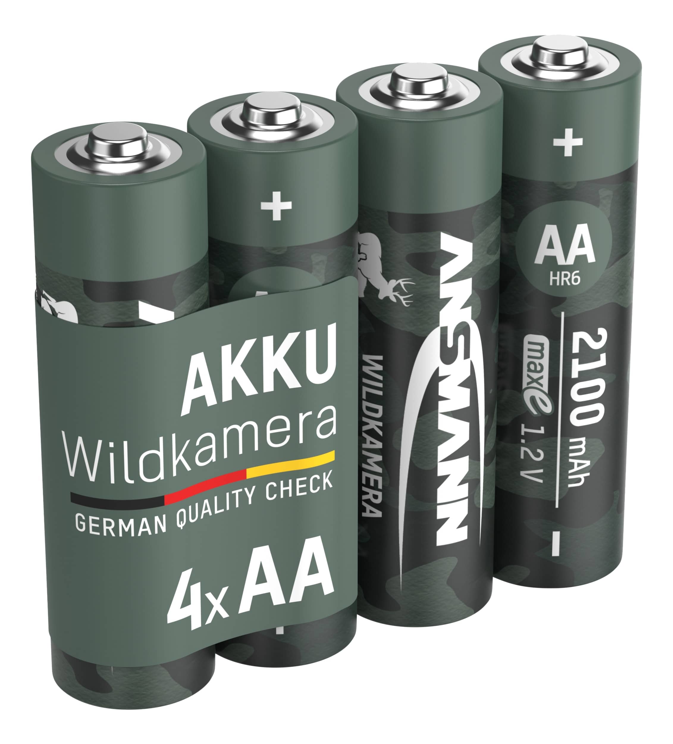 ANSMANN Akku Mignon AA Typ 2100, für Wildkamera, 4 Stück