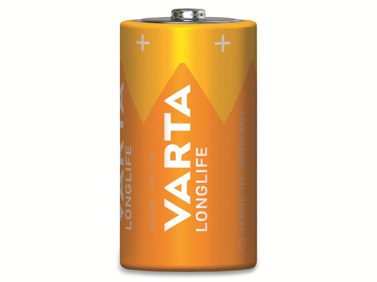 VARTA Batterie Alkaline, Baby, C, LR14, 1.5V, Longlife, 2 Stück