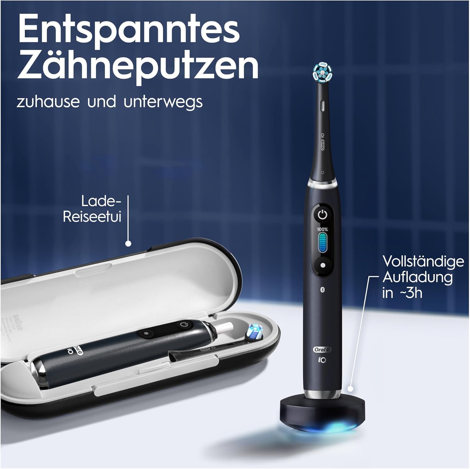 ORAL-B Elektrische Zahnbürste Series 9 Duo Black Onyx/Rose Quarz