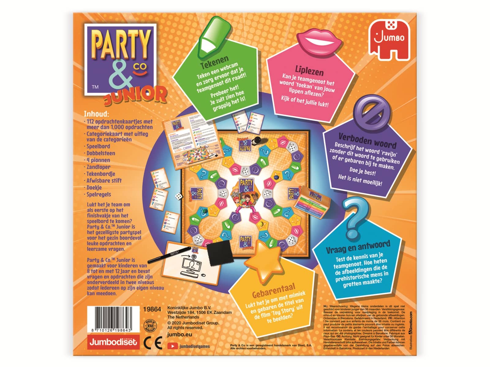 JUMBO Spiele Partyspiel, 19865, Party & Co. Junior