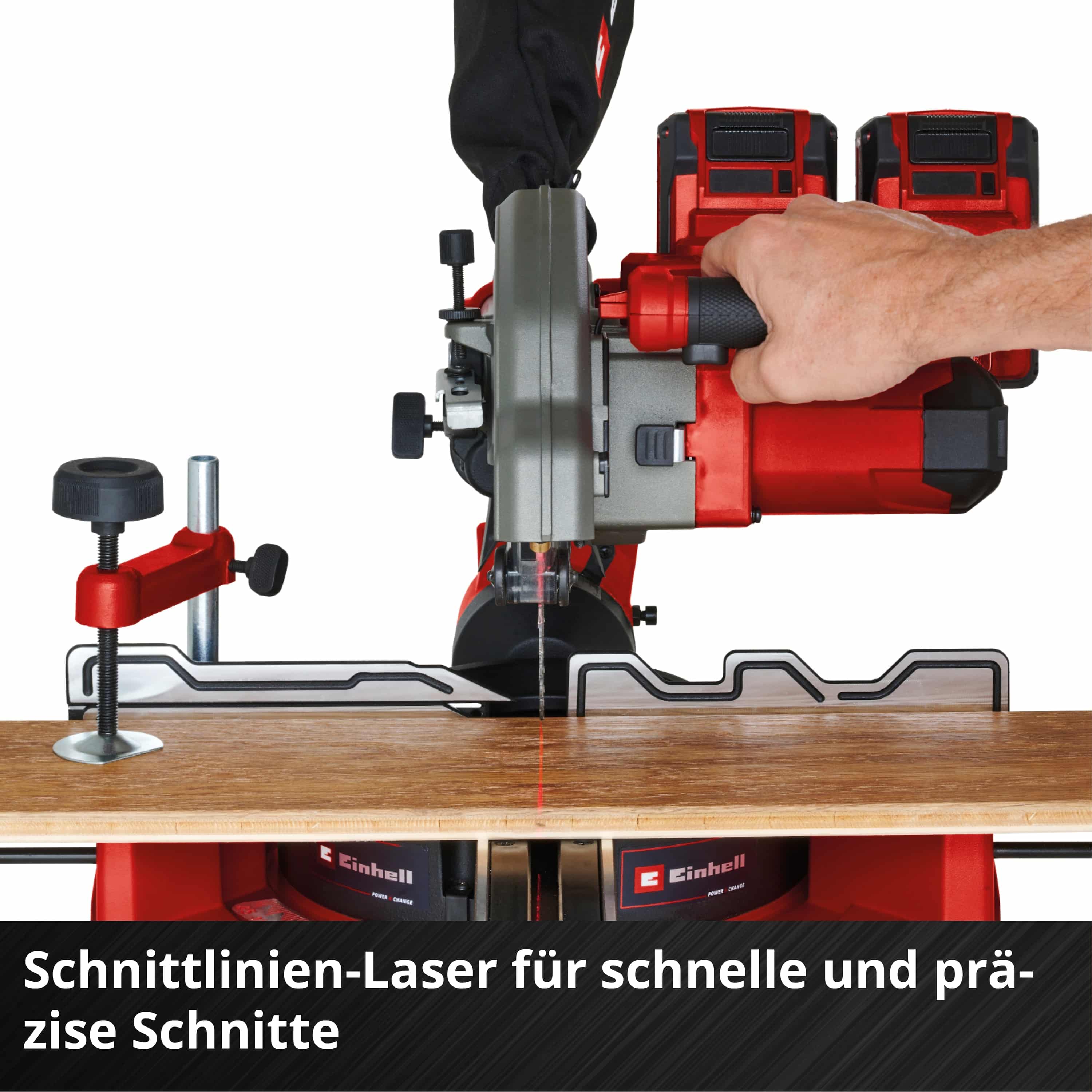 EINHELL Akku-Zug-Kapp-Gehrungssäge TE-SM 36/8 L Li-Solo