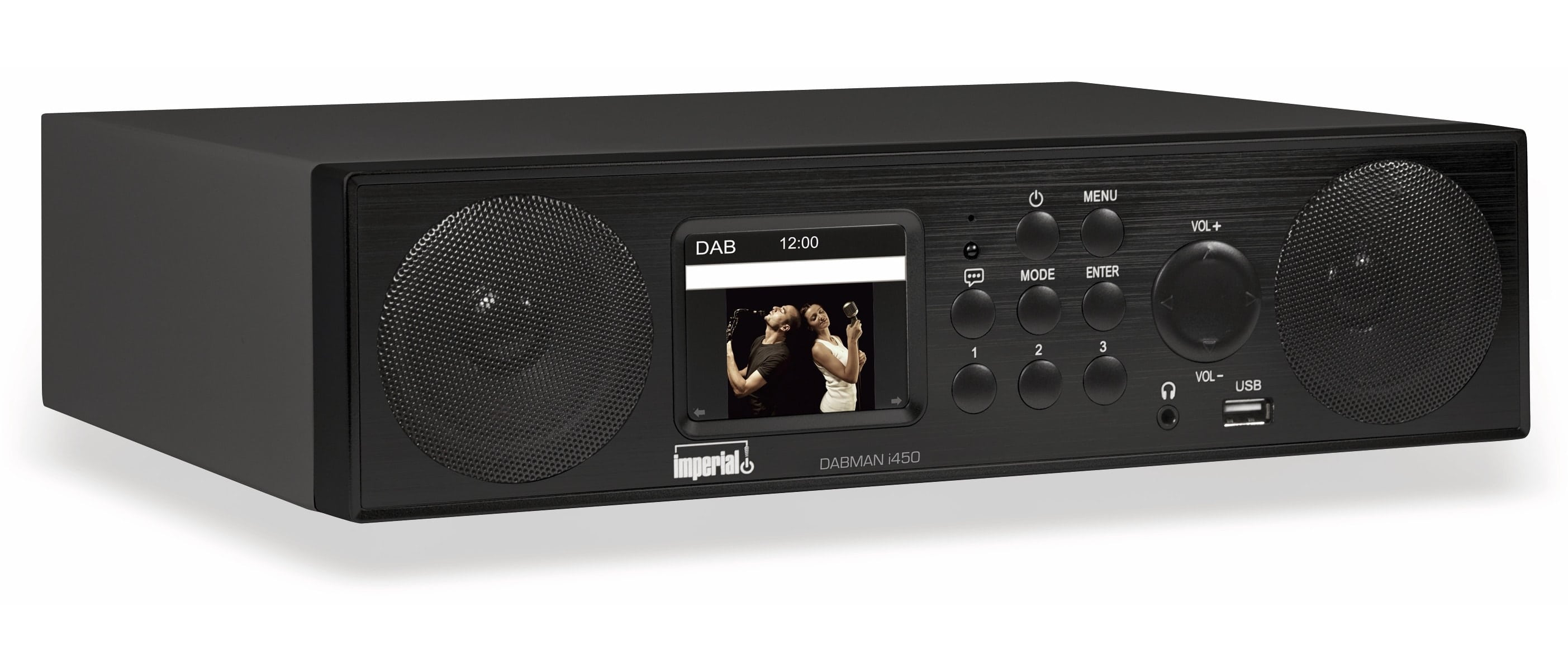 Imperial Internetradio Dabman i450, schwarz, WLAN, Bluetooth, DAB+