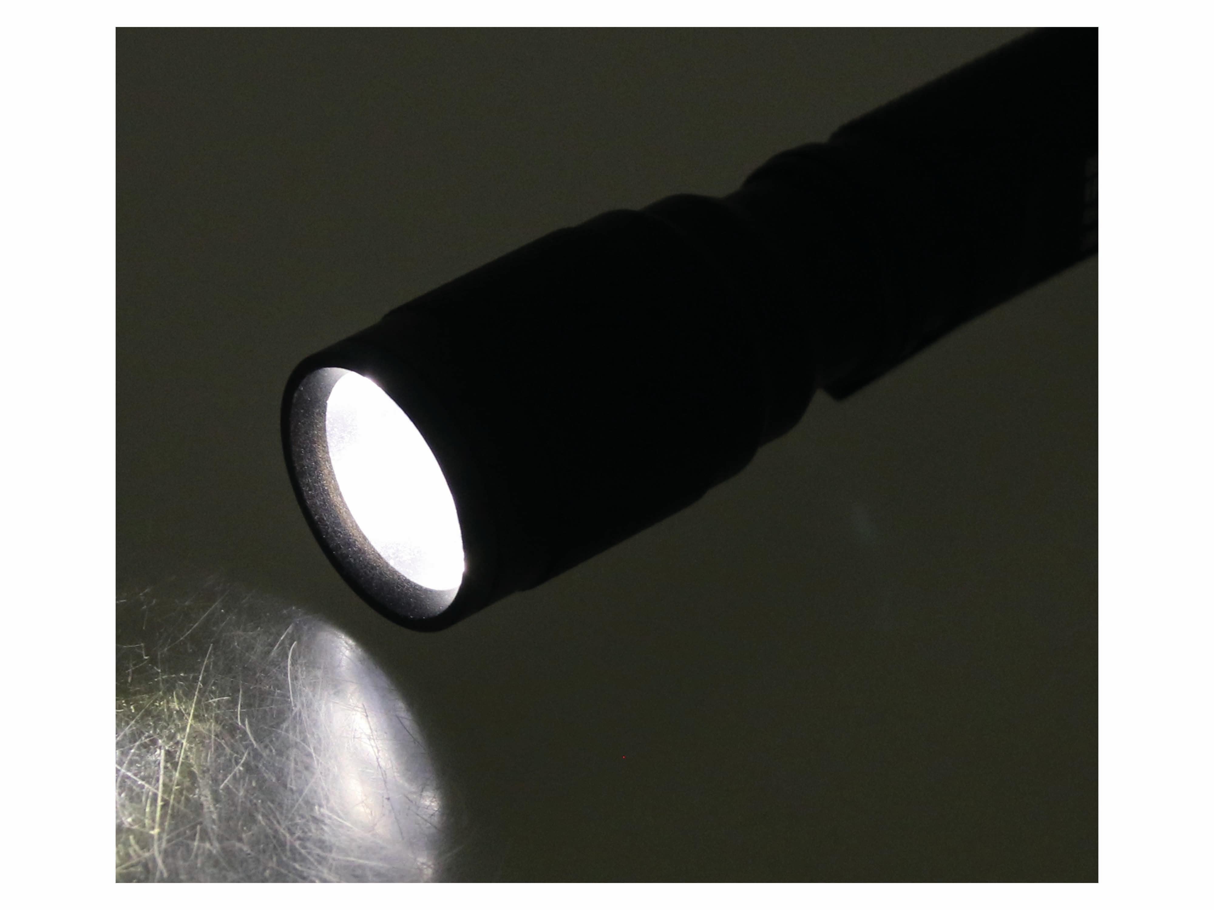 LED-Taschenlampe, HL-WF0457, Alu, schwarz