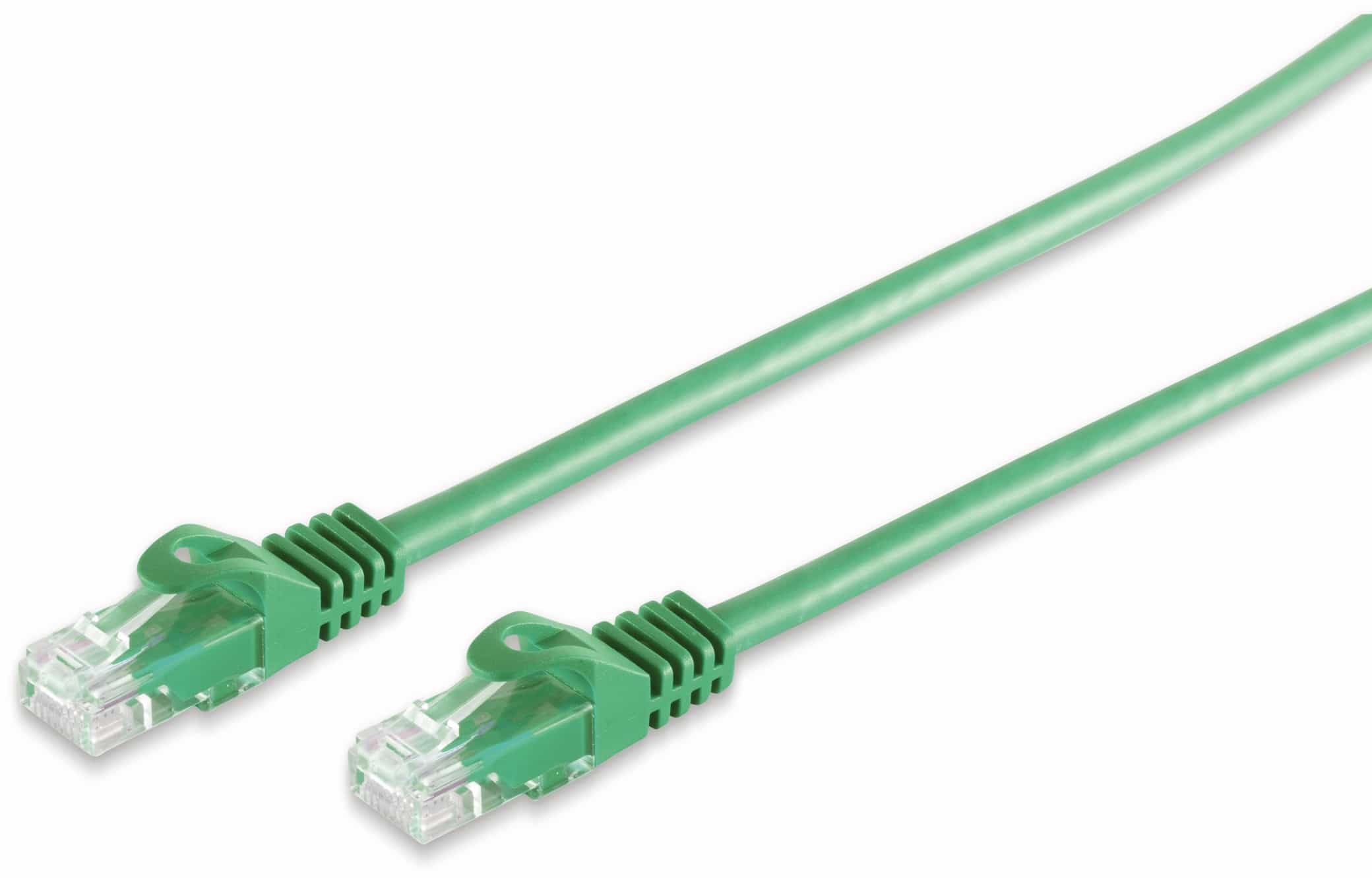 S-IMPULS RJ45 Patchkabel CAT 7 Rohkabel U/UTP, grün, 1 m