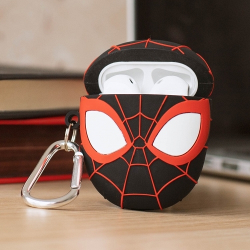 THUMBSUP! 3D AirPods Case Spiderman, Schwarz