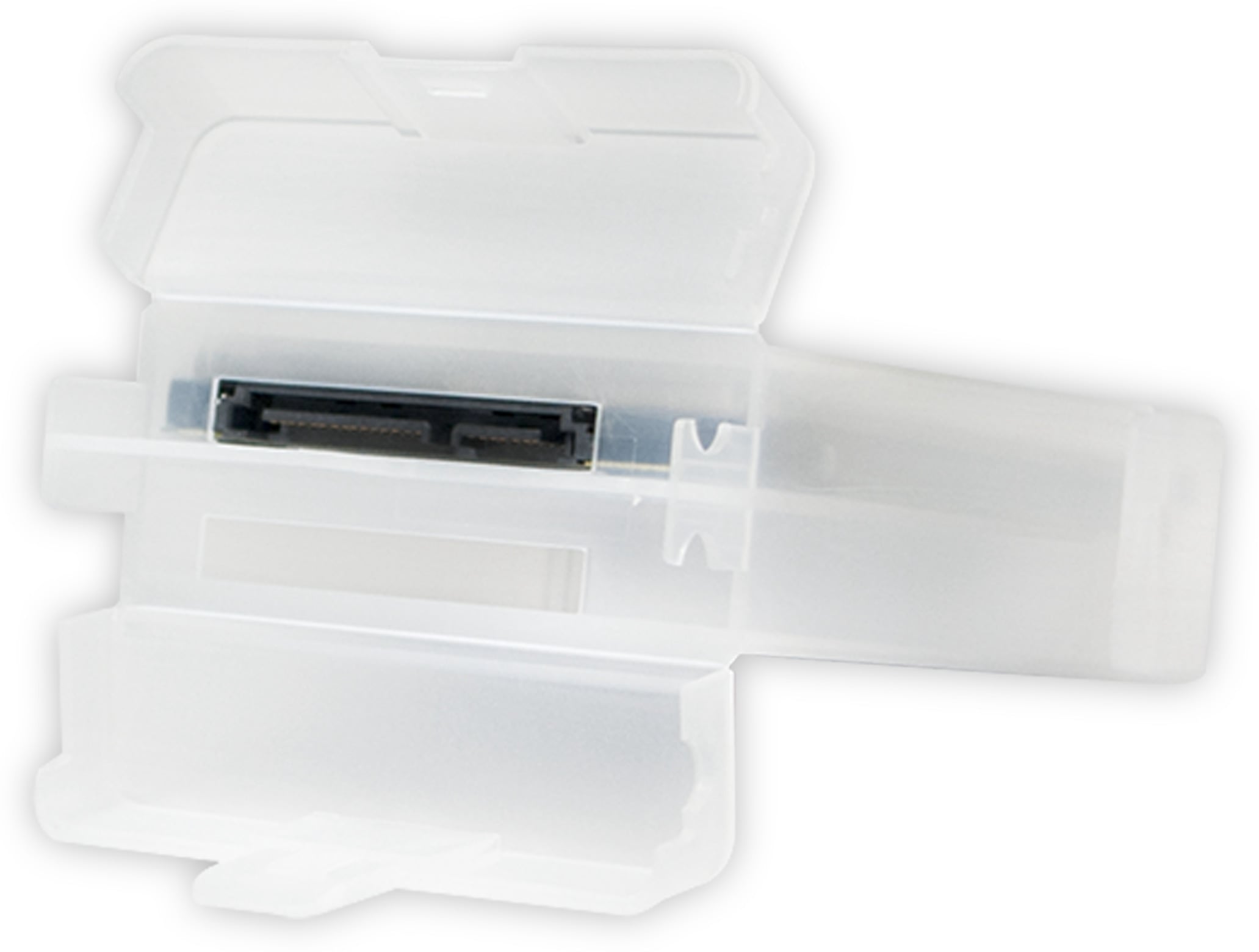 LOGILINK Festplatten-Schutzbox UA0277, 2x 6,35 cm (2,5"), transparent