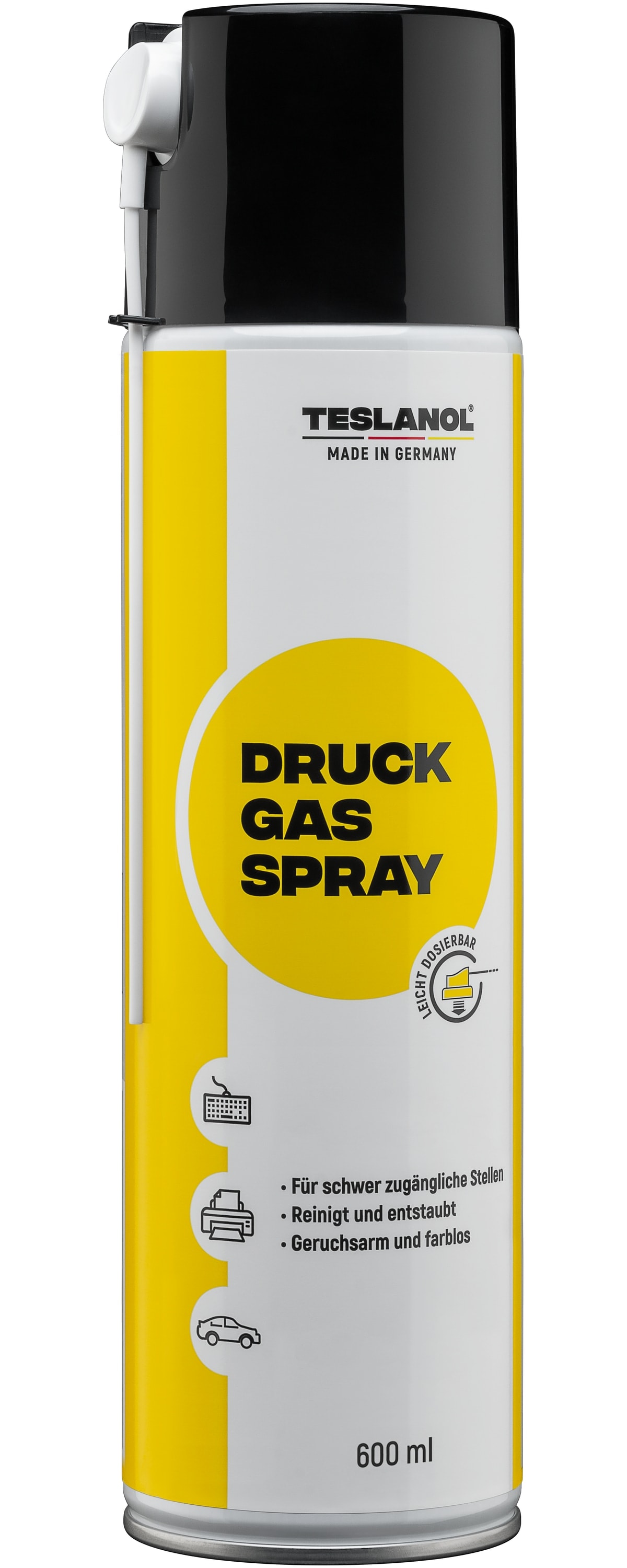 TESLANOL Druckluftspray 49752, 600 ml, 4 Stück