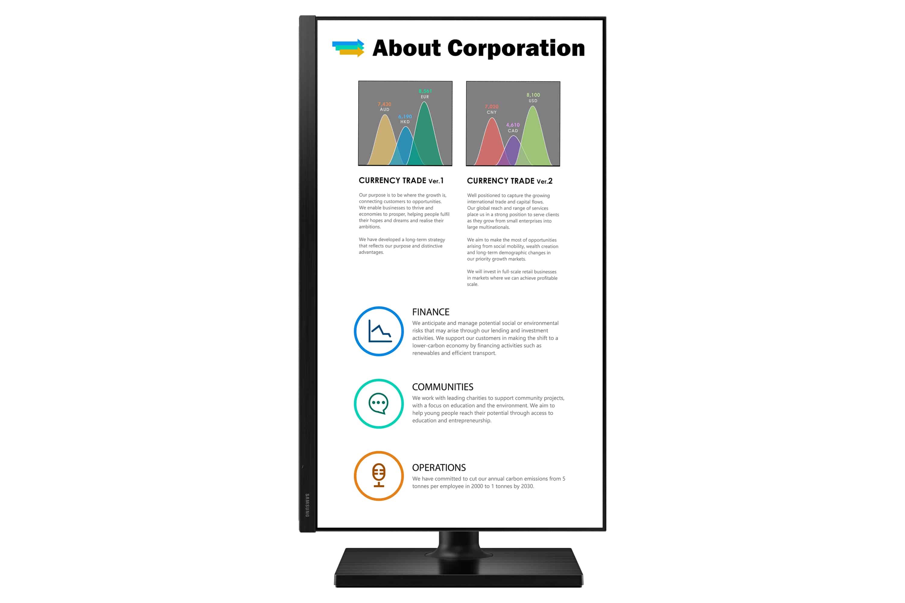 SAMSUNG Monitor 61cm/24'', LF24T450FQR