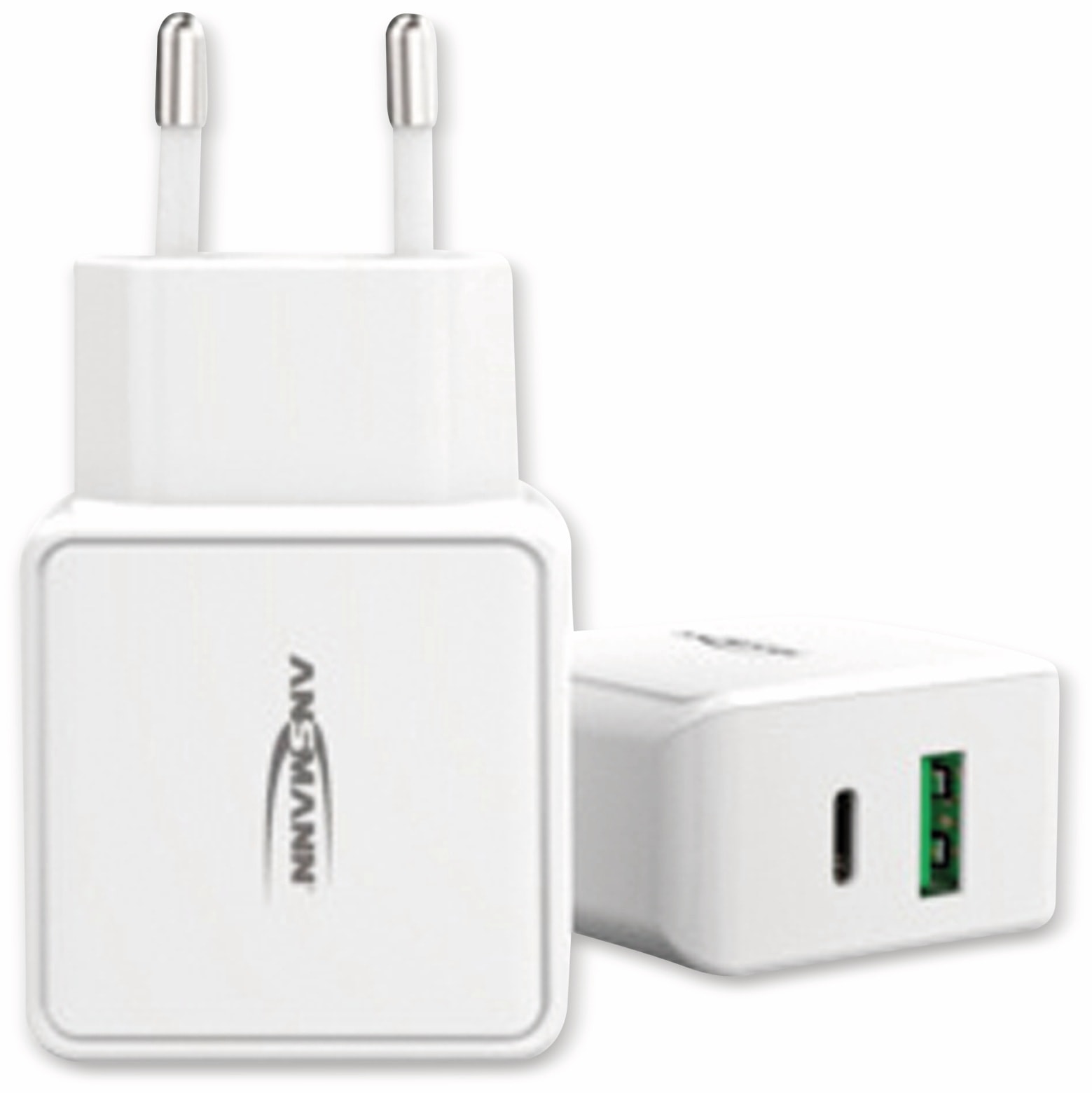 ANSMANN USB-Ladegerät HomeCharger HC218PD, 5 - 12V, 3000 mA, weiß