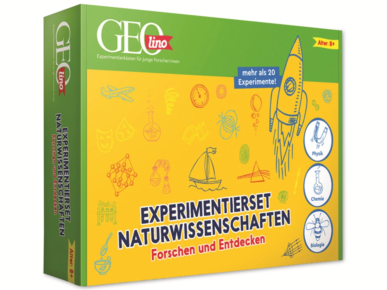 FRANZIS Experimentierkasten, 67156, GEOLINO - Experimentierset Naturwissenschaften