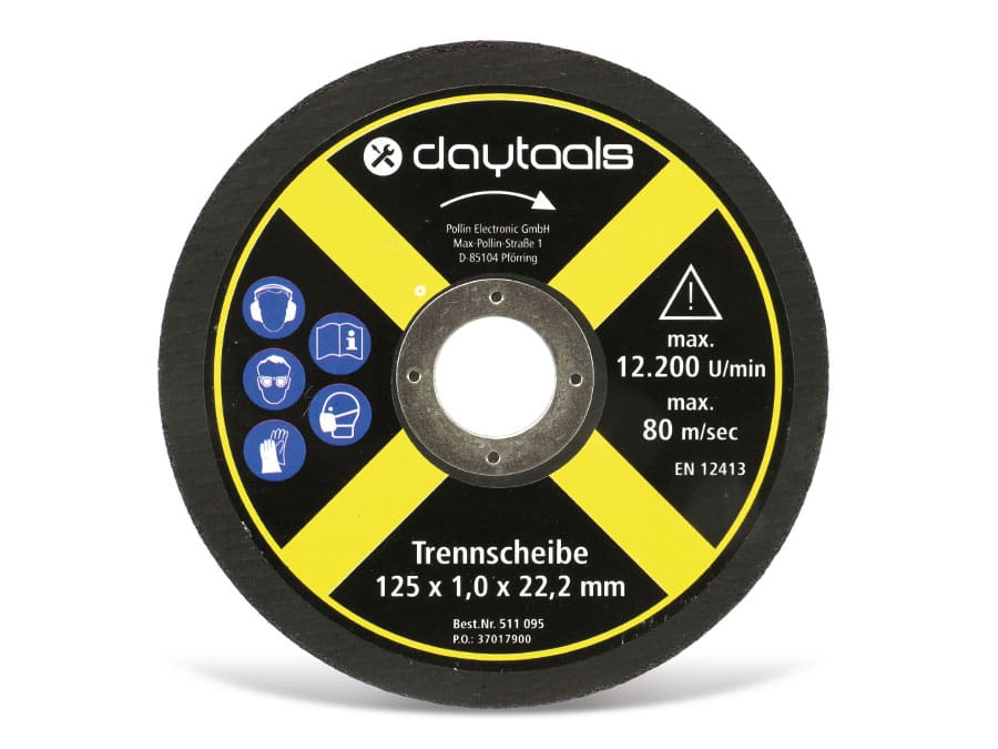 DAYTOOLS Trennscheibe Metall, 125x1,0x22,2 mm, 5 Stück