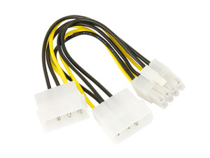 GOOBAY PCIe-Stromadapter, 8-Pin