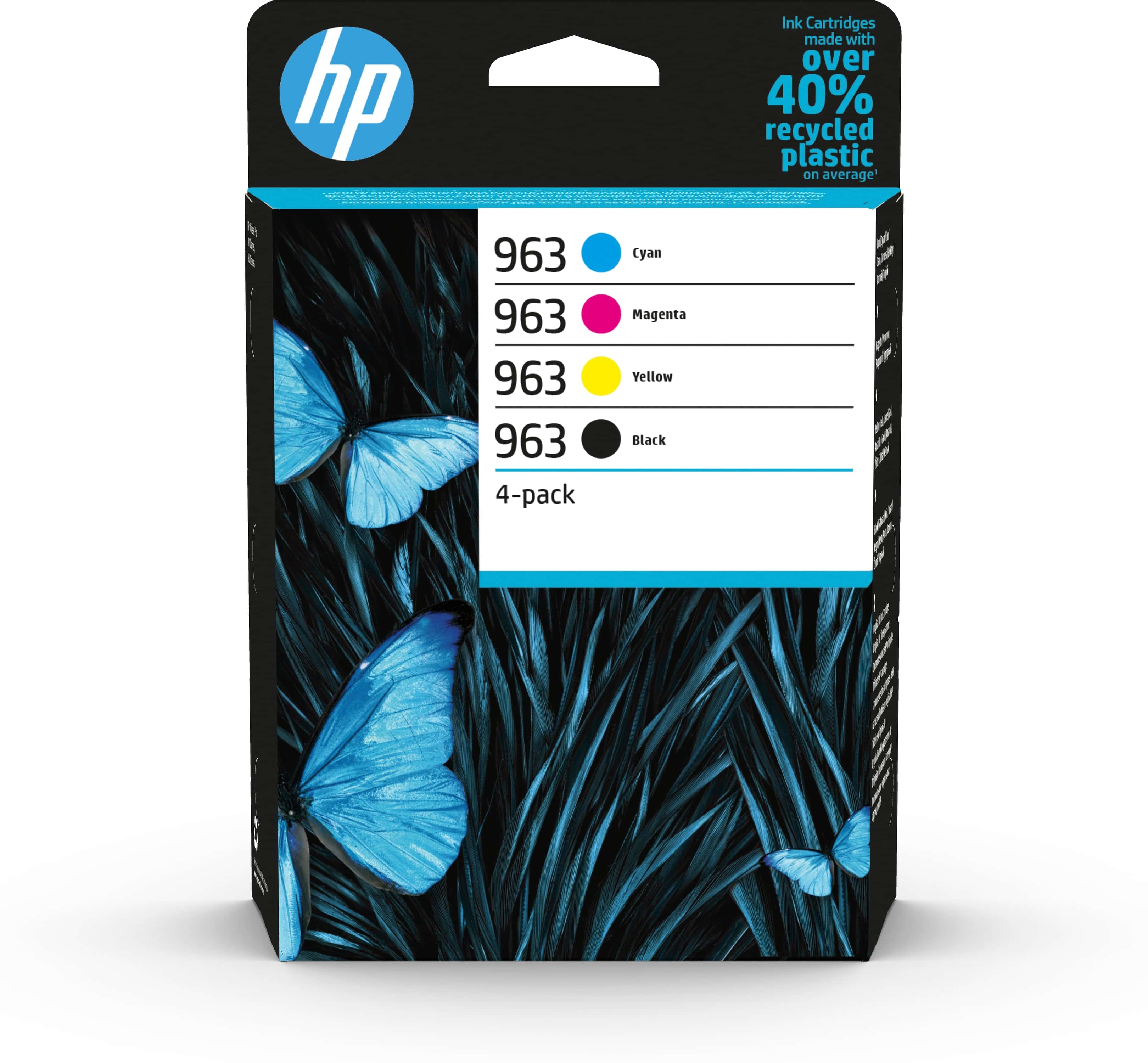 HP Tintenpatronen 963 4er-Pack, Black, Yellow, Cyan, Magenta