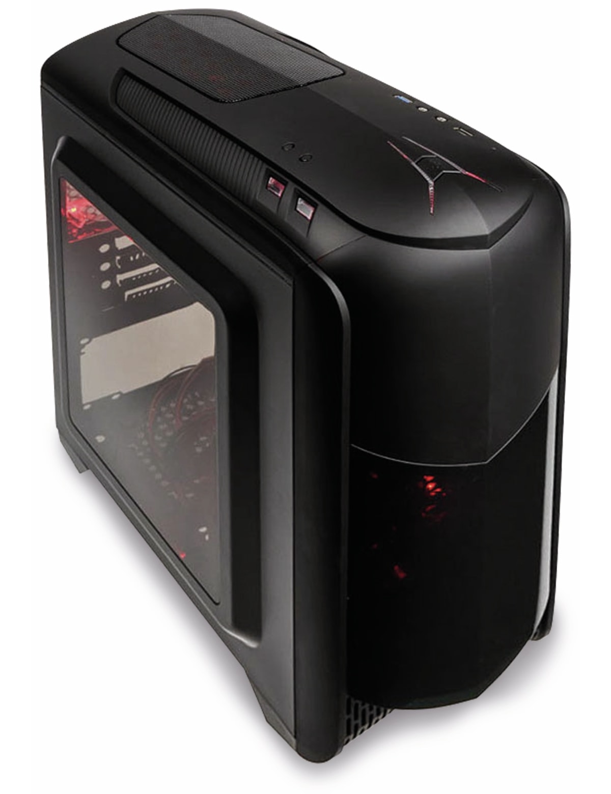 Kolink PC-Gehäuse Aviator M, Micro-Tower, schwarz