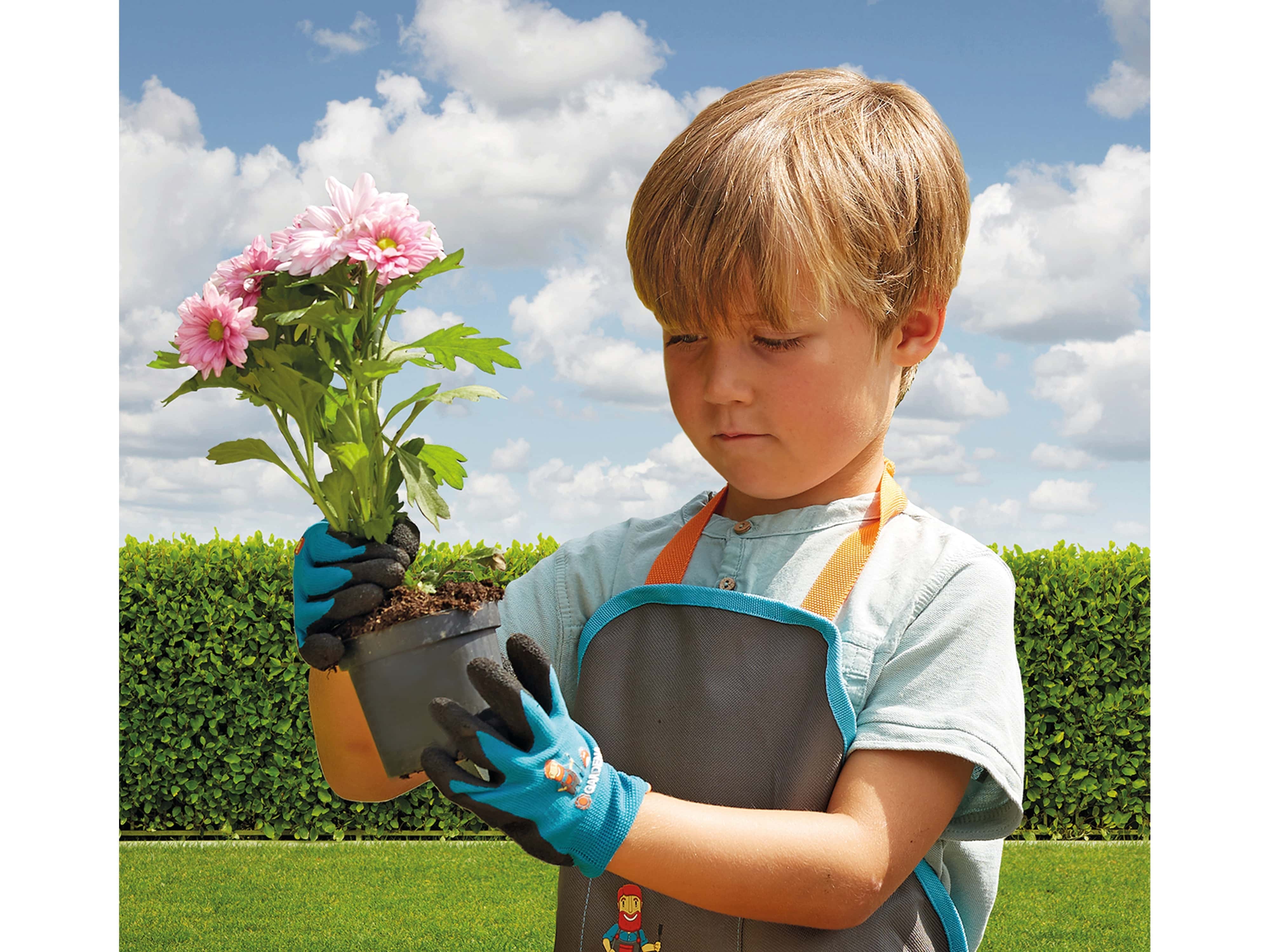 GARDENA FOR LITTLE GARDENERS Gartenhandschuhe, für Kinder, Größe 3, wasserresistent