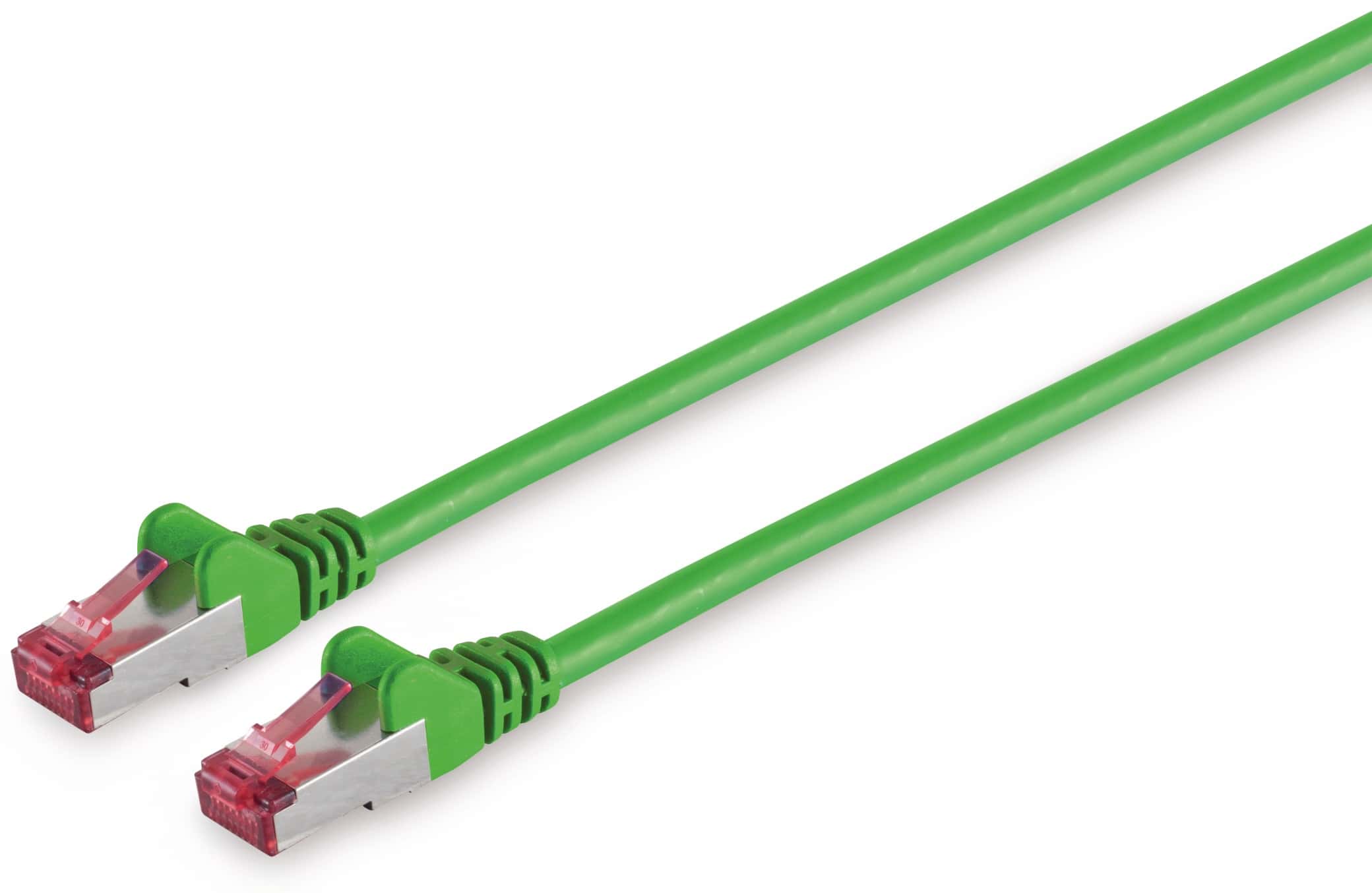 S-IMPULS CAT.6a Netzwerkkabel, S/FTP, PIMF, halogenfrei, grün, 0,15 m