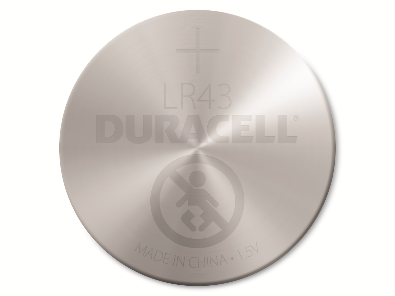 DURACELL Alkaline-Knopfzelle LR43, V12GA, 1.5V, Electronics, 2 Stück