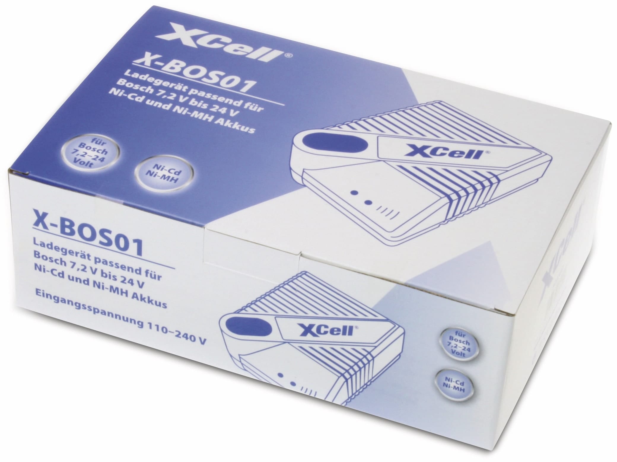 XCell Ladegerät für Bosch 7,2...24 V-, Ni-Cd/Ni-MH Werkzeugakkus