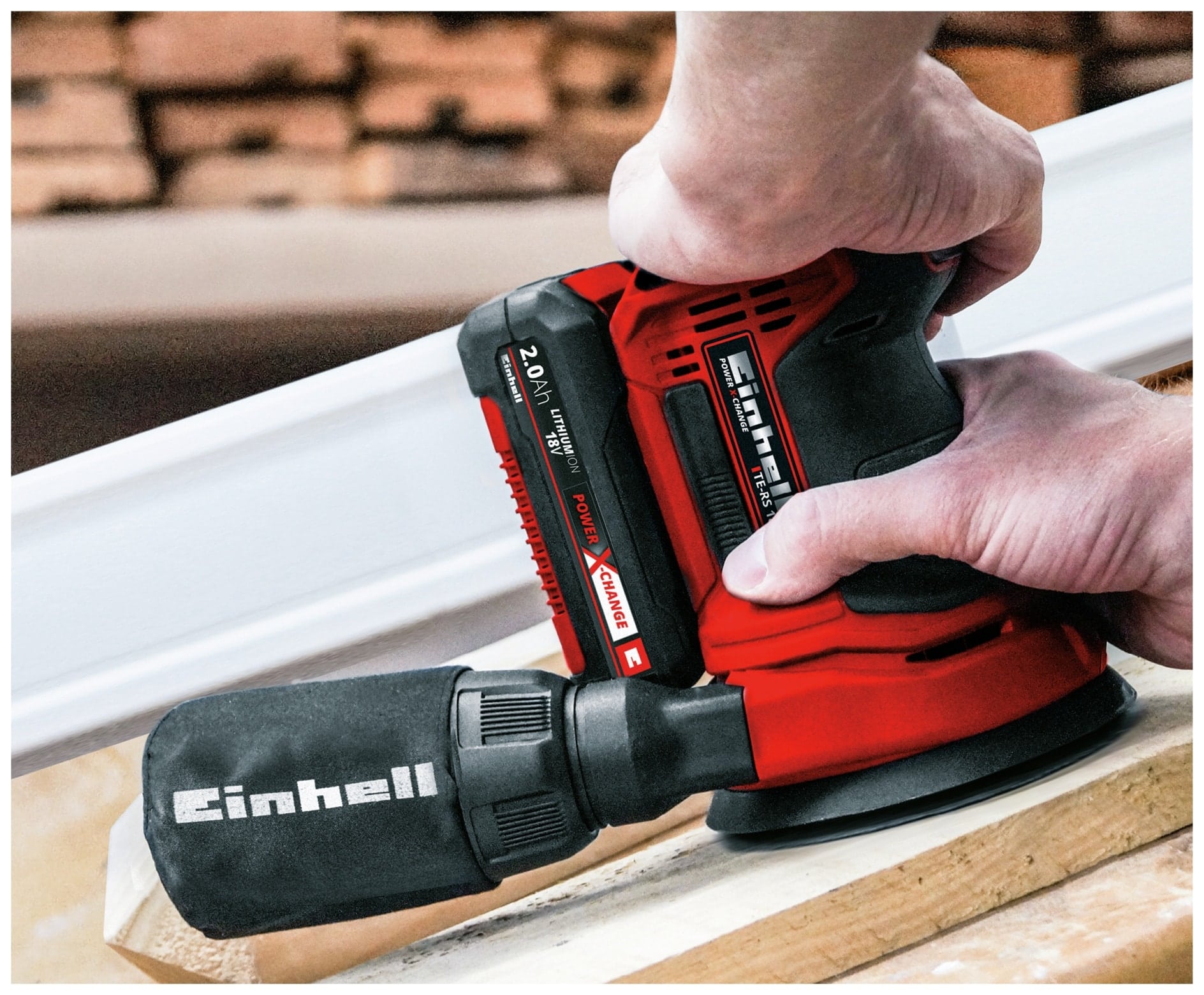 EINHELL Akku-Exzenterschleifer TE-RS 18 Li Kit (1x 4,0 Ah)