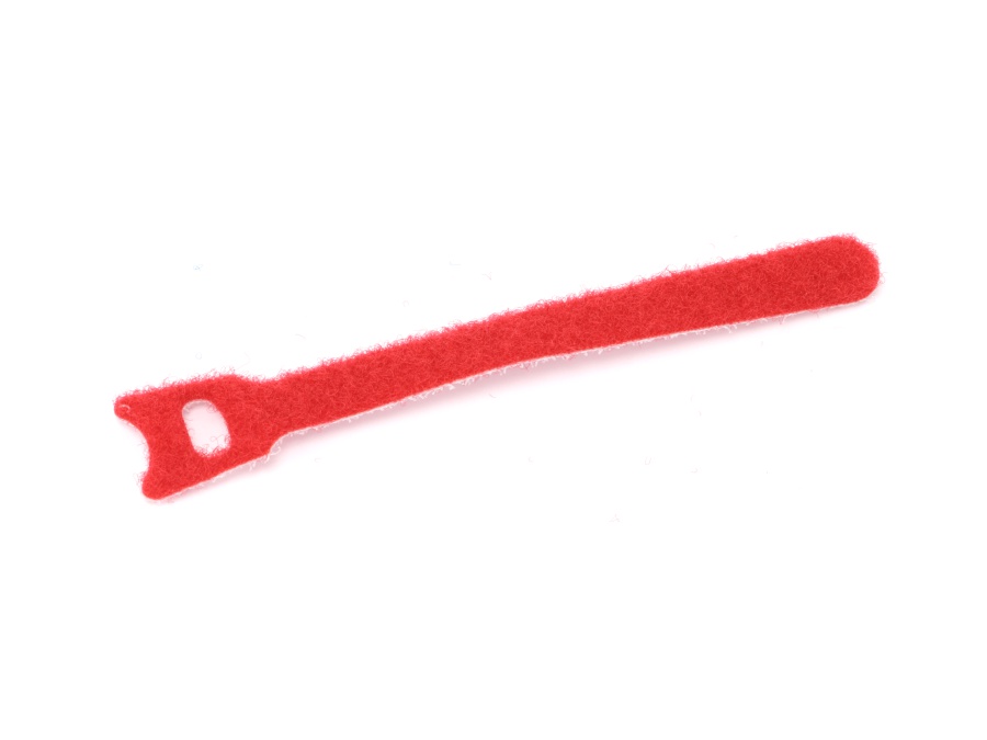 DAYTOOLS Kabelbinder, 125x12 mm, Klettverschluss, rot, 10 Stück