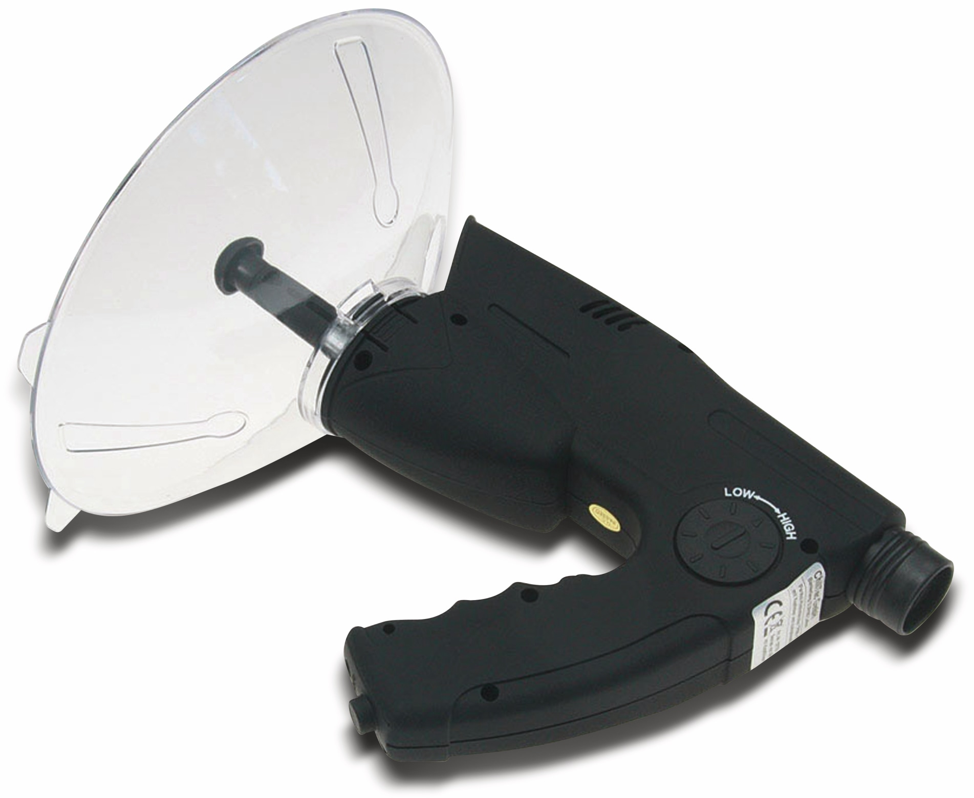 CHILITEC Parabol-Richtmikrofon PRM-1, mit Kopfhörer und Aufnahmefunktion