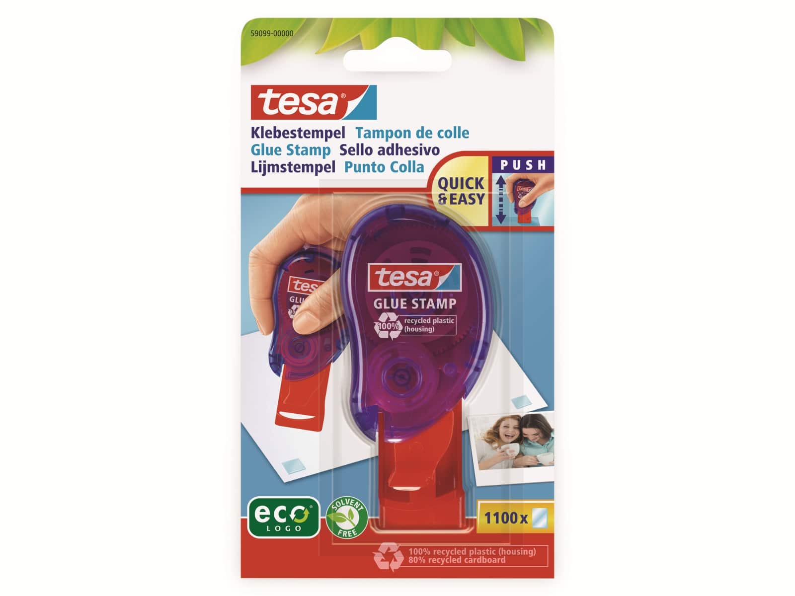TESA ® Klebestempel permanent ecoLogo®, 59099-00000-00