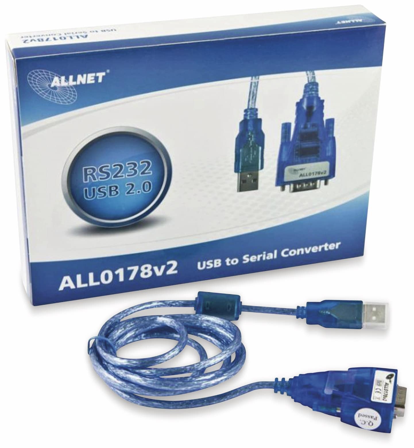 ALLNET USB-Kabel auf Seriell RS422/485, 6 PIN Terminal Block