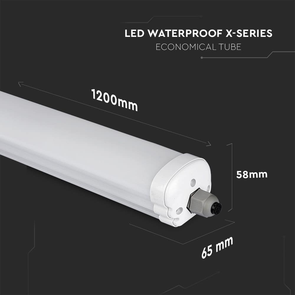 V-TAC LED-Feuchtraumleuchte VT-1524, EEK: C, 24 W, 3840 lm, 6500 K, 1200 mm