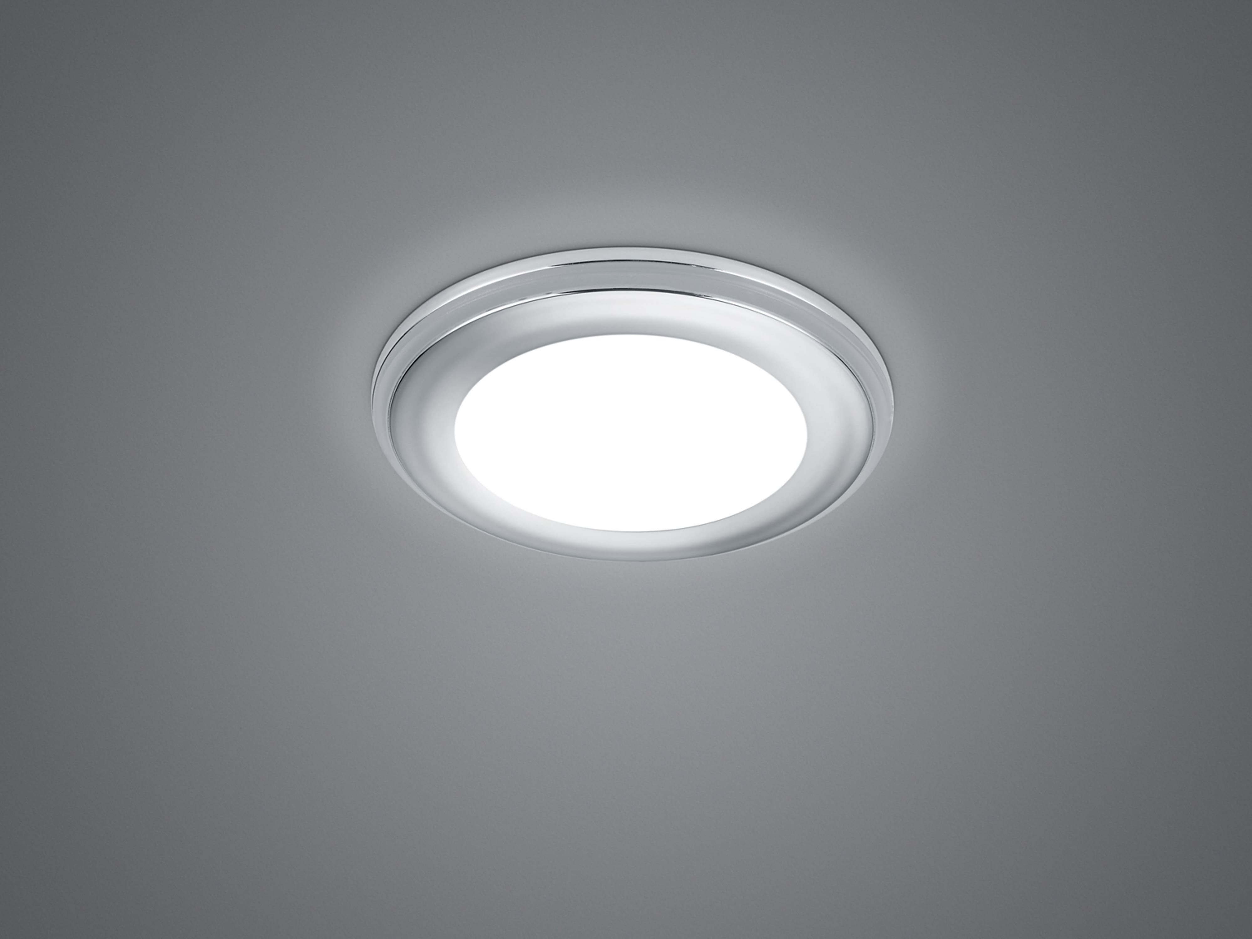 TRIO LED-Einbauleuchte Aura 652310106 chrom, 5 W, 450 lm, 3000 K