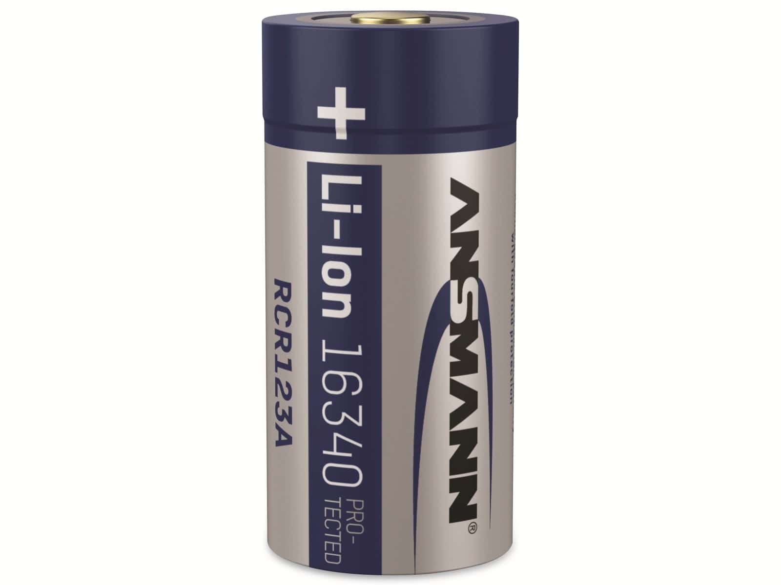 ANSMANN Li-Ion-Akku 16340, 3,6V-/850 mAh 