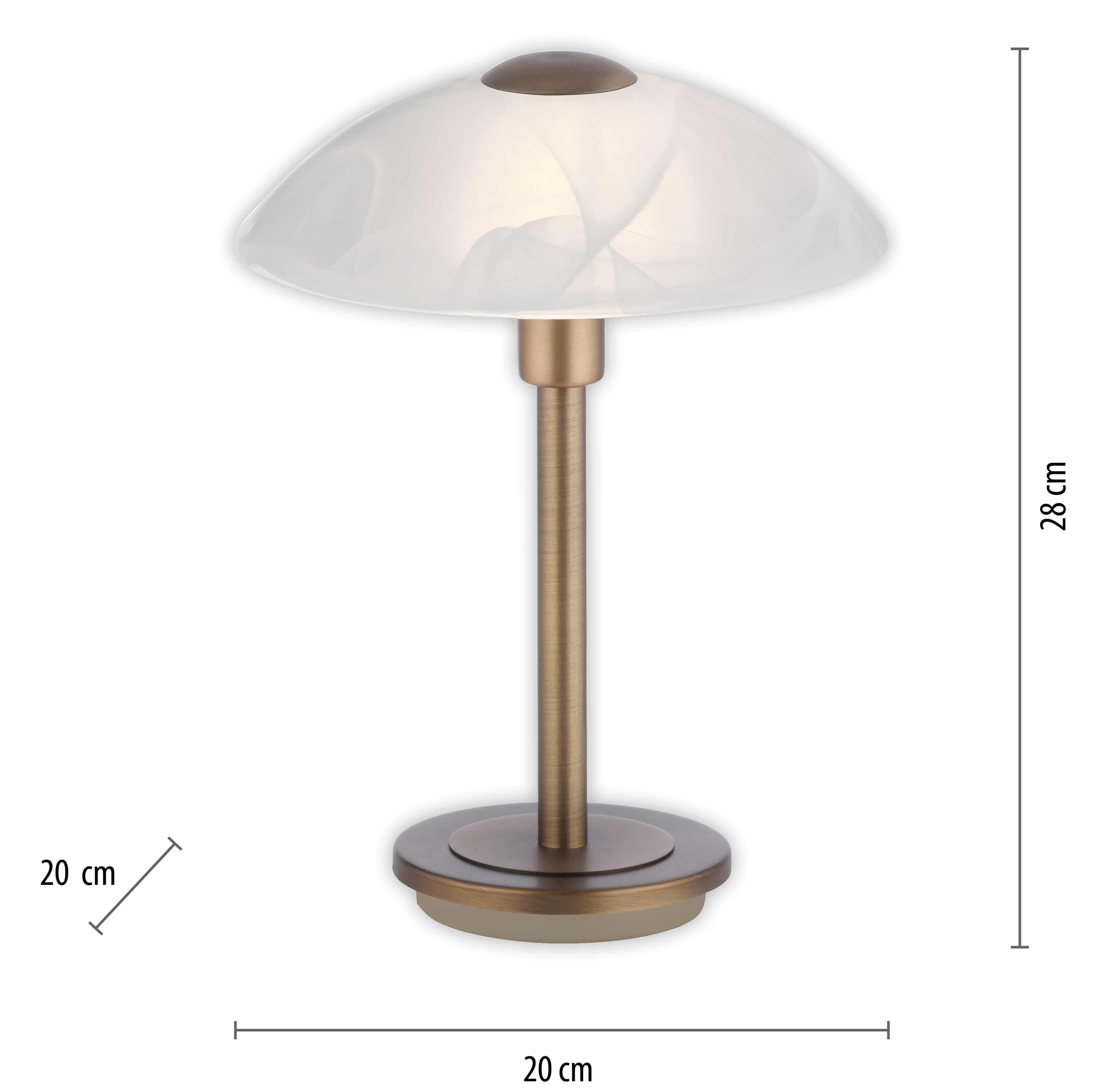 PAUL NEUHAUS LED-Tischleuchte 4026-11 altmessing, G9, 2,6 W, 265 lm, 3000 K 