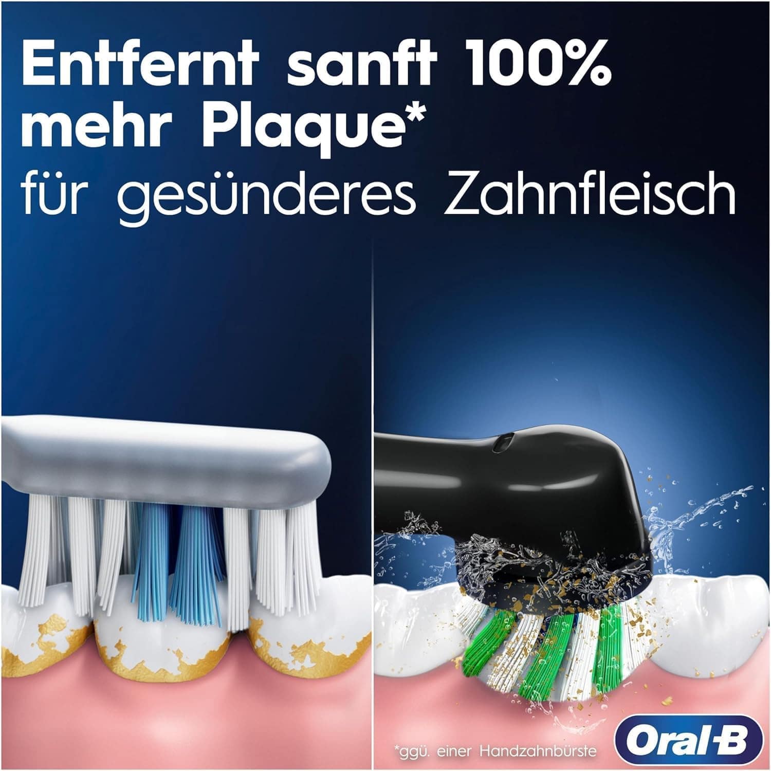 ORAL-B Zahnbürste Pro 3 3900 Duo Gift Edition schwarz/pink, 2 Stück