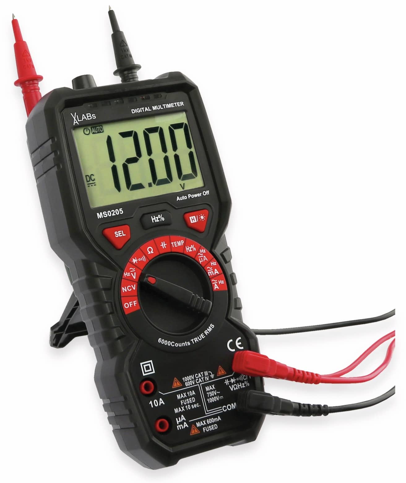 VA LABS Multimeter, MS0205, True RMS