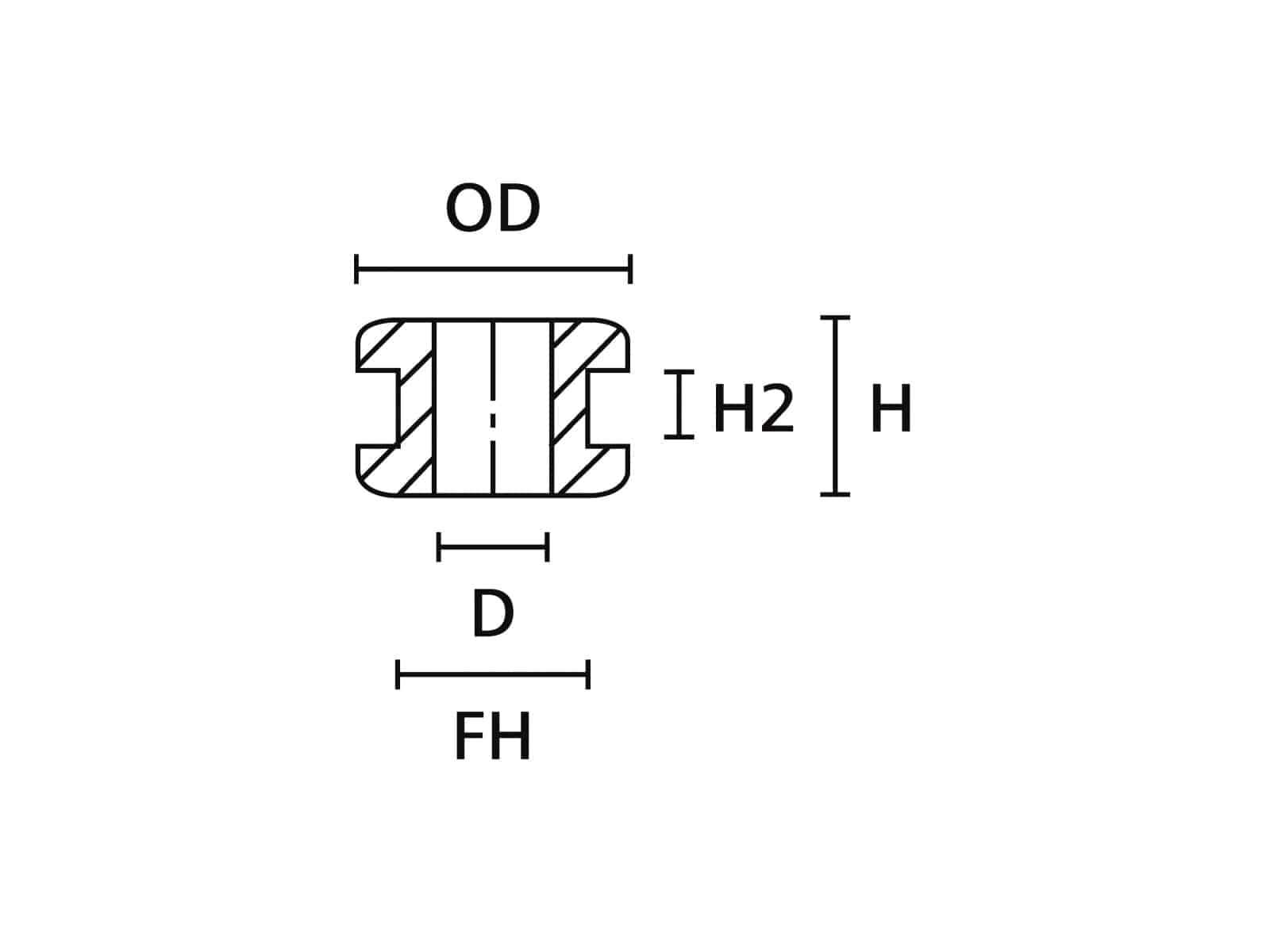 HELLERMANNTYTON Durchführungstülle, 633-02180, Schwarz, PVC, ∅ 6 mm, 1 Stück