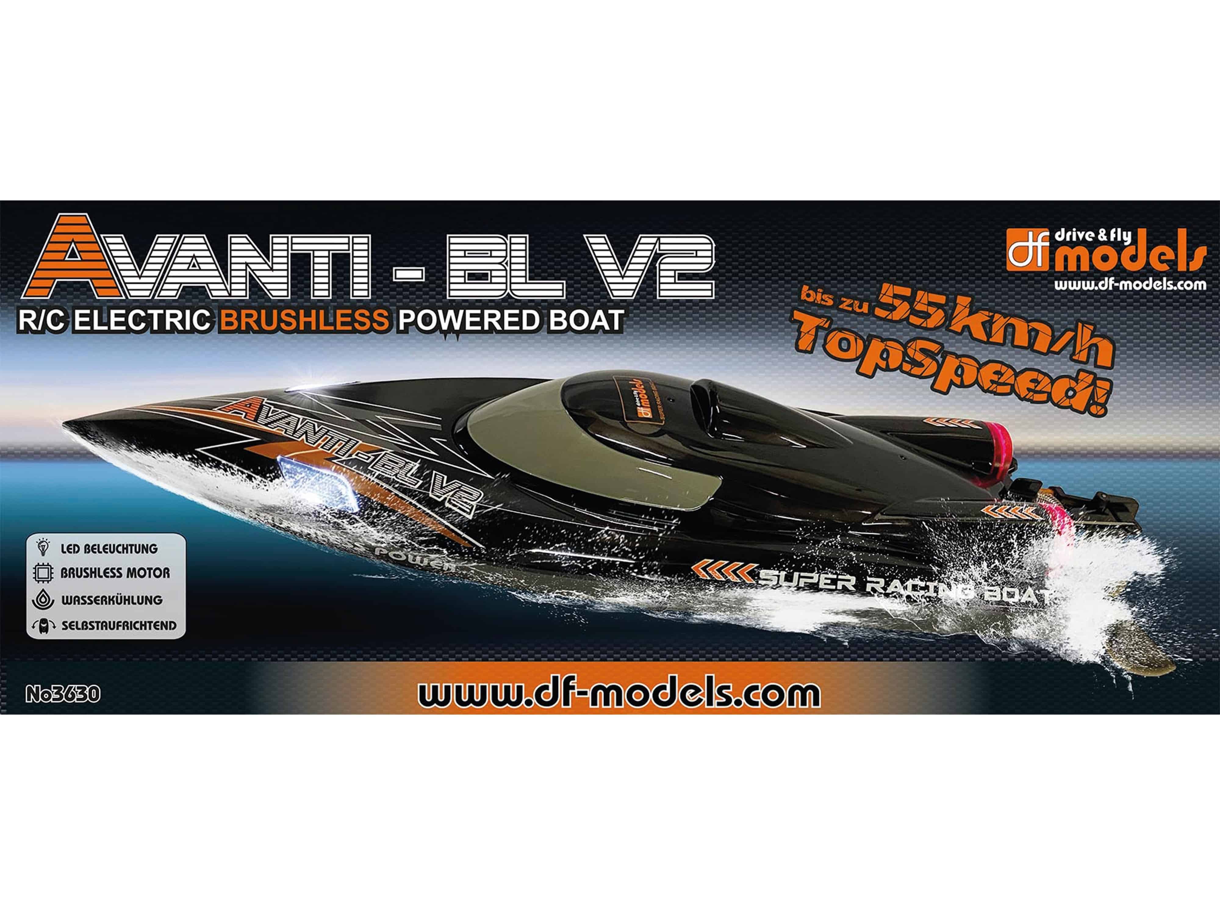 DF MODELS Rennboot Avanti BL V2 brushless, RTR, 3630