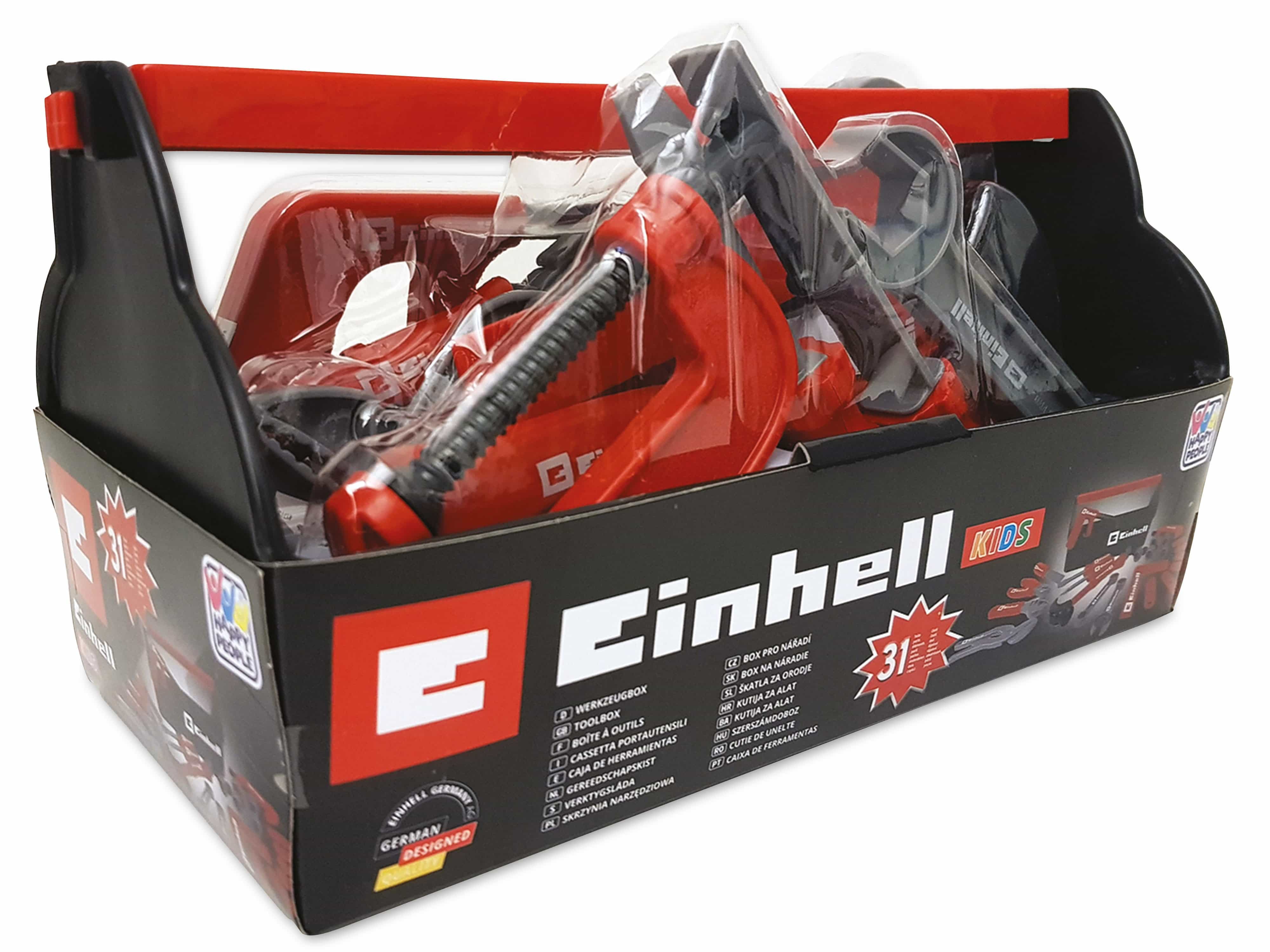 EINHELL KIDS Werkzeugbox 31-teilig, Handwerks-/Zubehörsatz, 28x15x14 cm