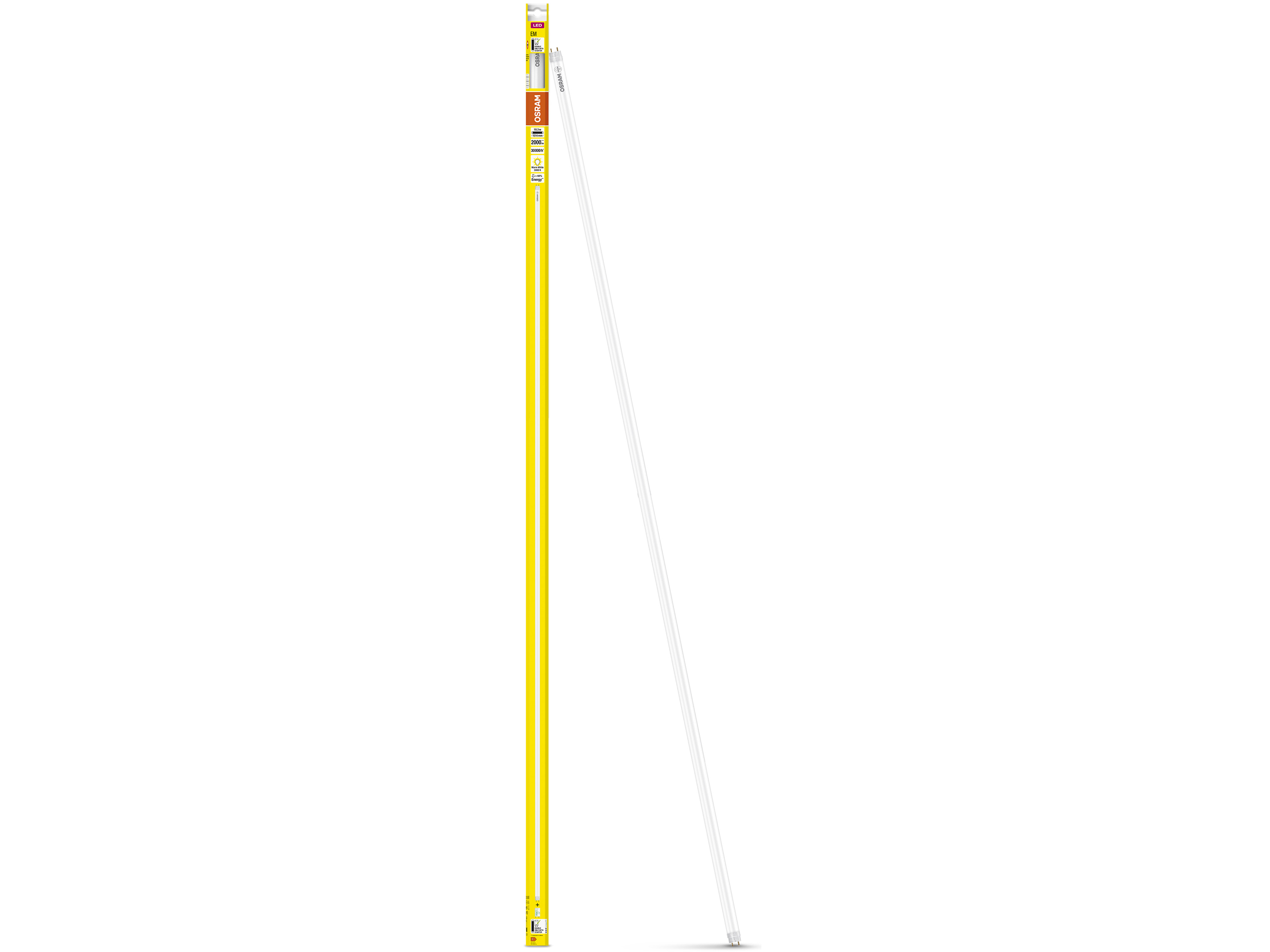 OSRAM LED-Röhre, T8, 1500mm, G13, EEK: F, 18,3W, 2000lm, 3000K, PC