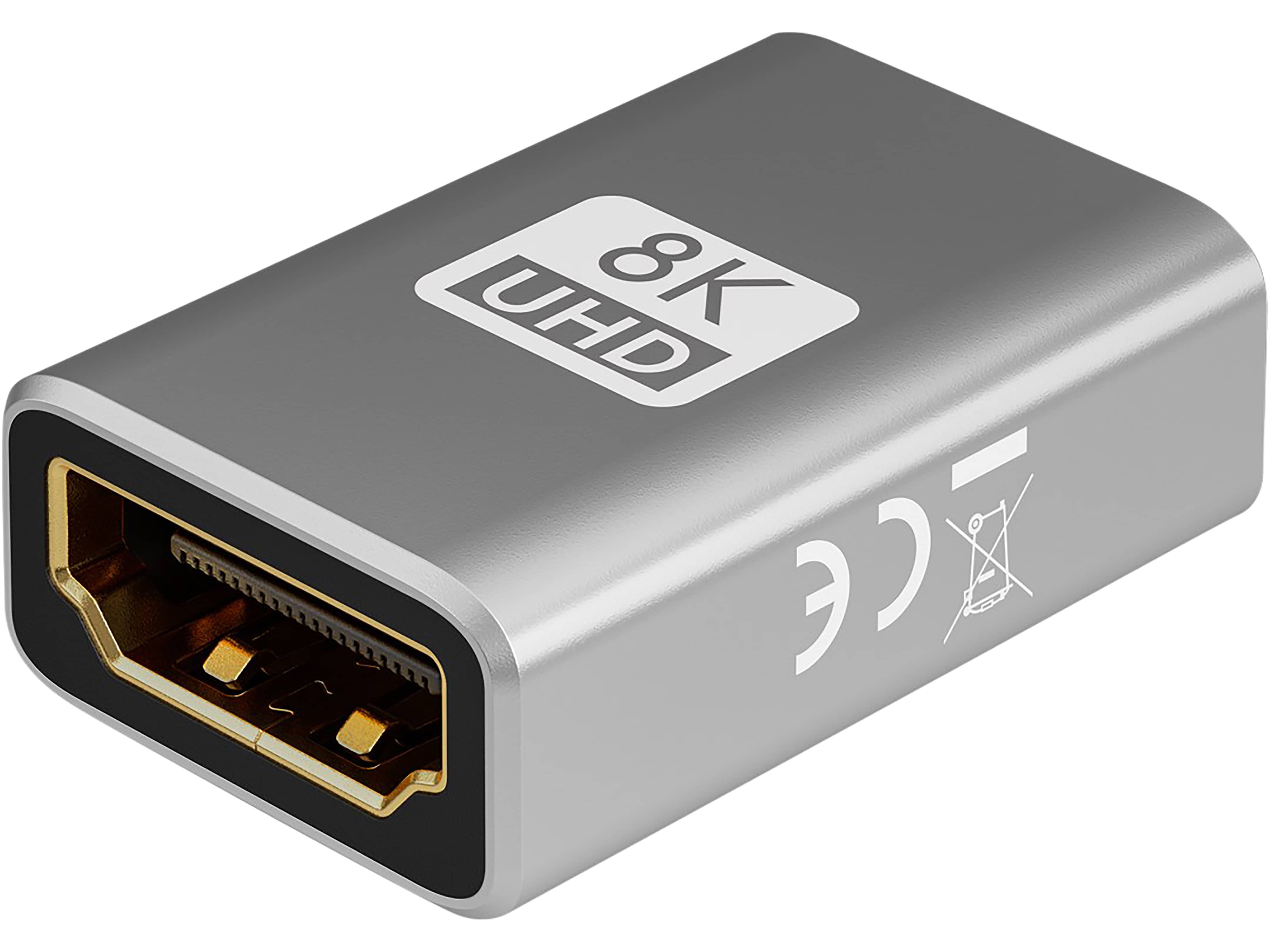 GOOBAY HDMI-Adapter 72008 Kupplung 8k 60Hz vergoldet