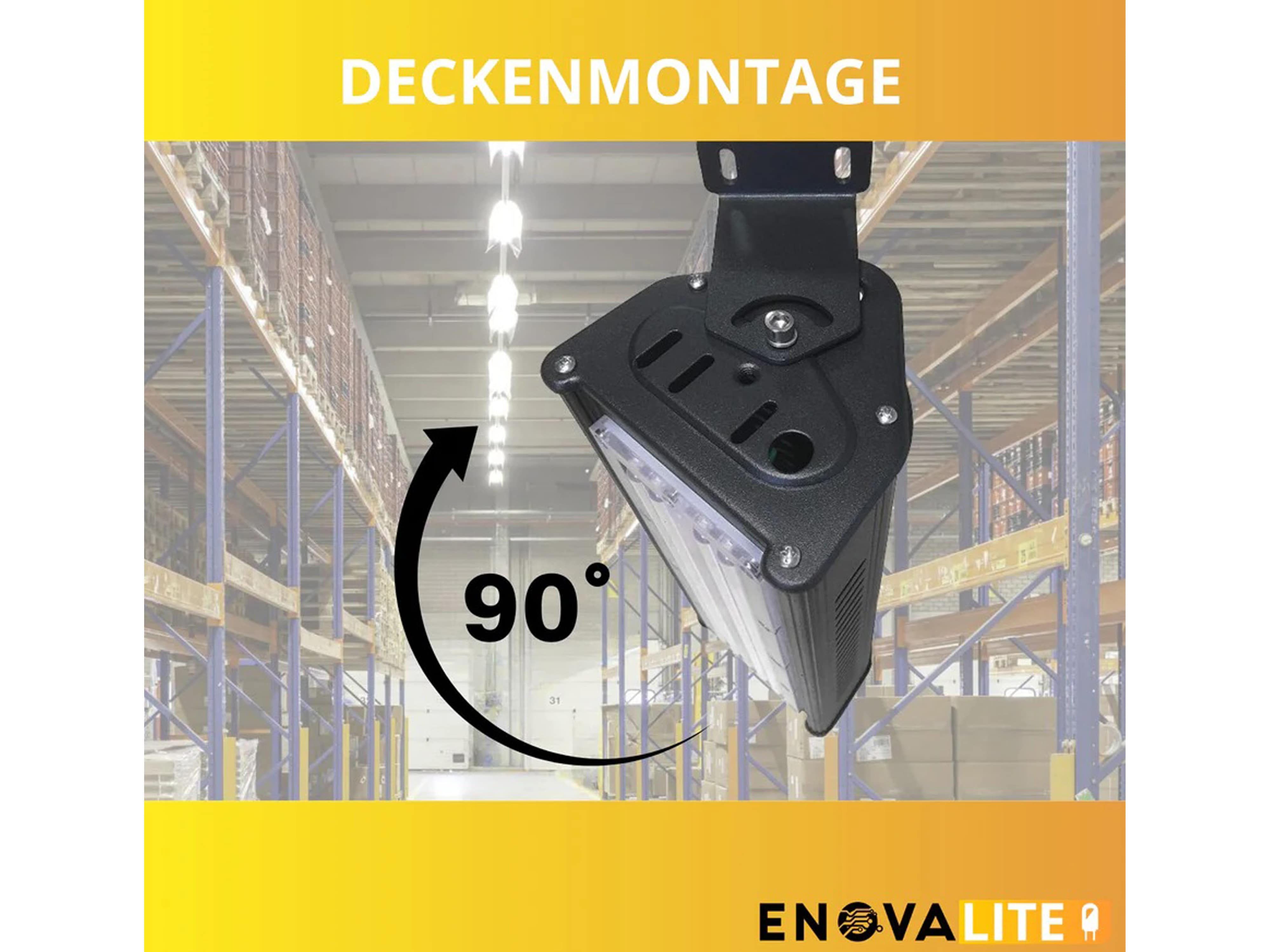 ENOVALITE LED-Highbay-Leuchte, linear, EEK: E, 50W, 5000lm, 4500K