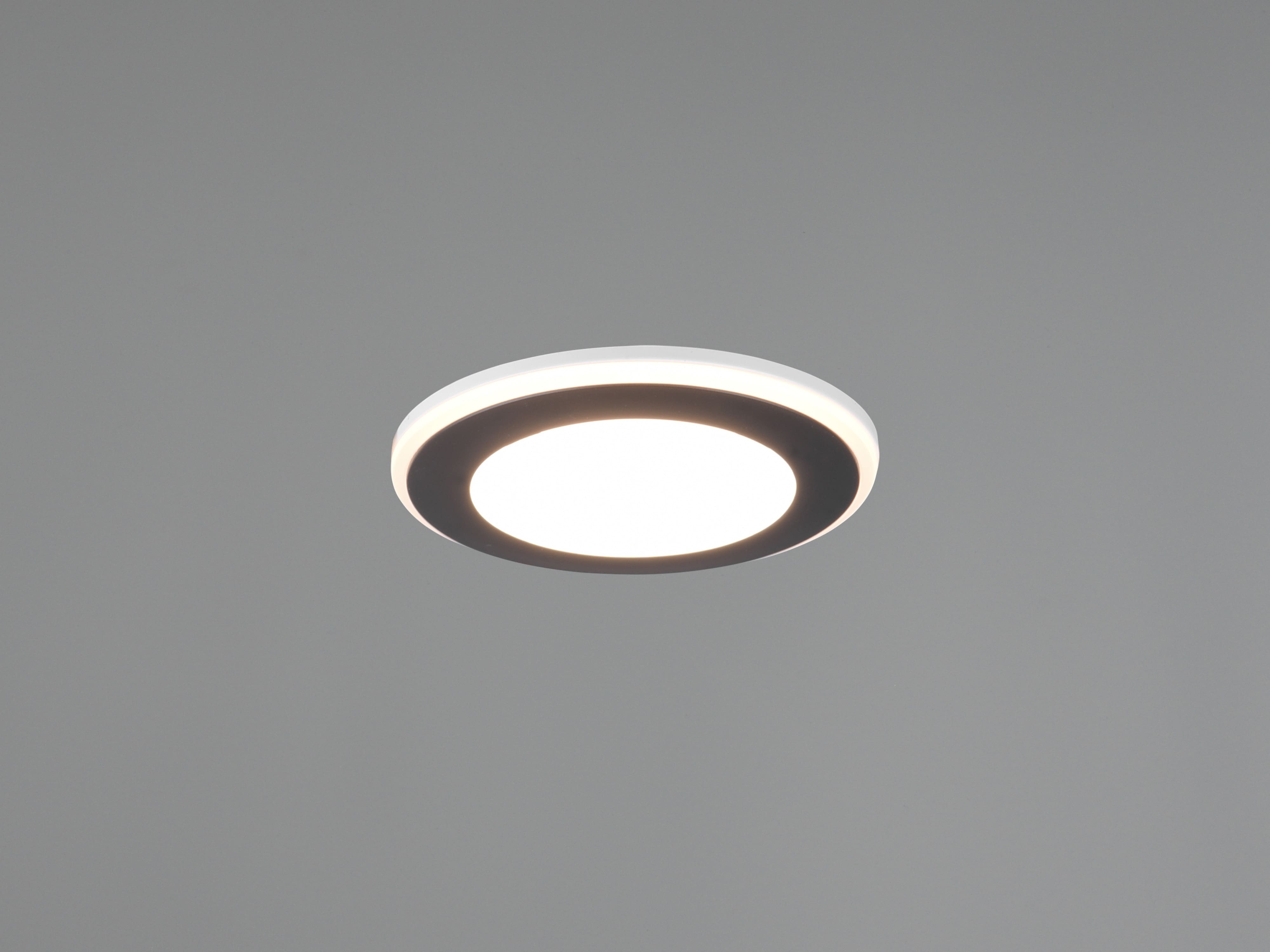 TRIO LED-Einbauleuchte Aura 652310132 schwarz, 5 W, 450 lm, 3000 K