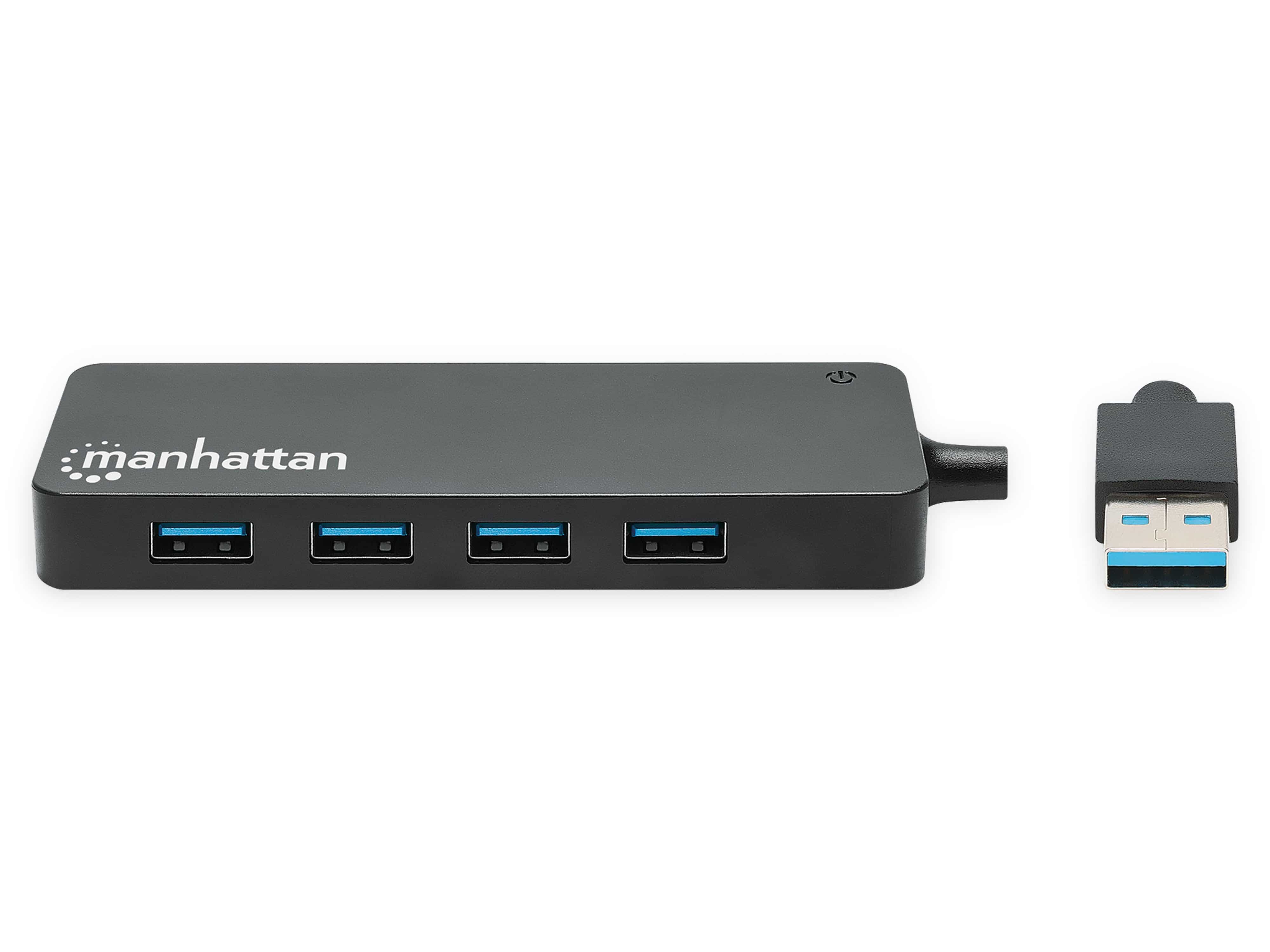 MANHATTAN USB 3.2 Hub, 7-Port, 1 Typ-A, schwarz  