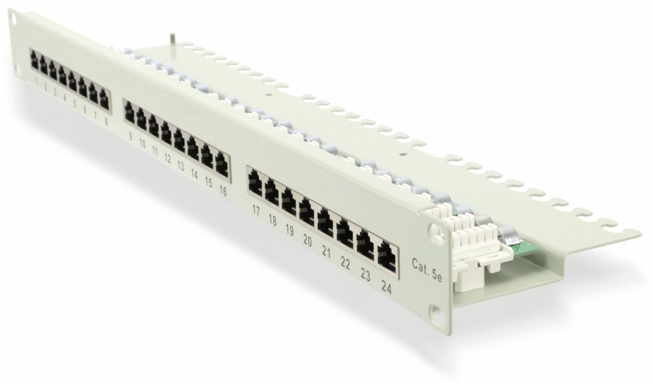 RED4POWER CAT.5e Patchpanel R4-N116G, 24-fach, 19", grau