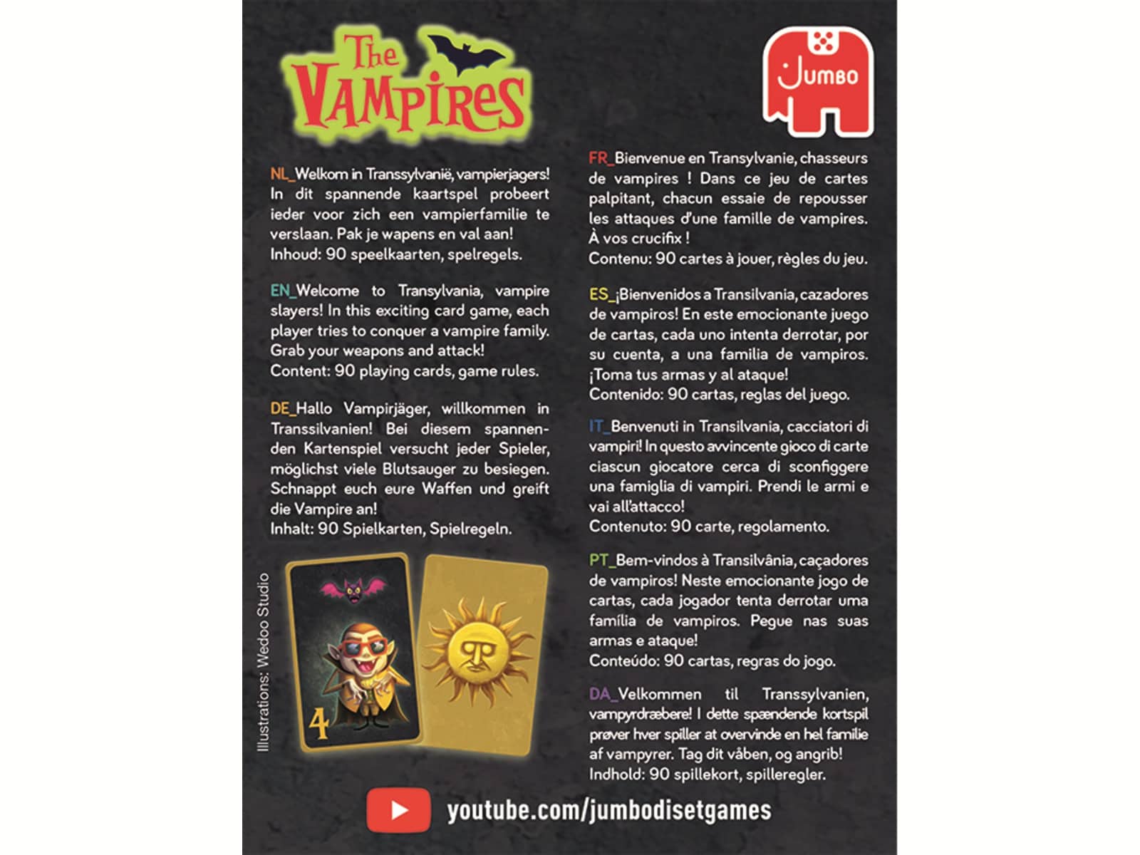 JUMBO Spiele Familienspiel, 19822, The Vampires